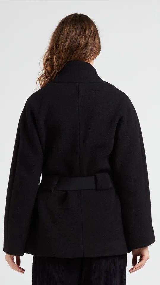 MANTEAU AMPLE BASH CAROLE NOIR