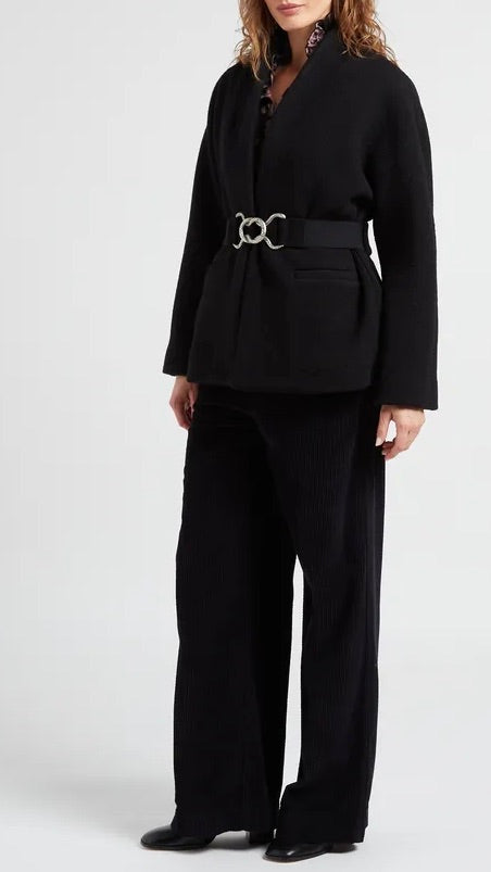 MANTEAU AMPLE BASH CAROLE NOIR