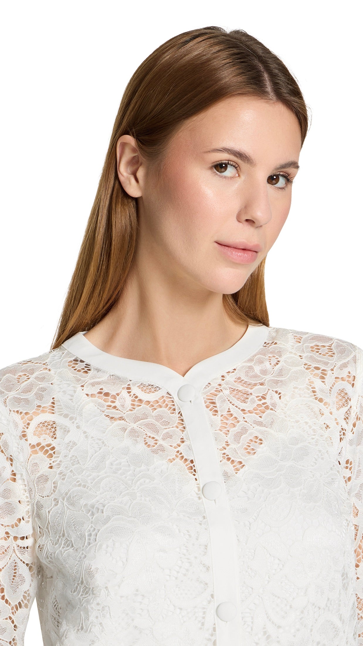 BOLERO DE CEREMONIE EN DENTELLE VERA MONT 5174/4477#COLOR_1014/OFF WHITE