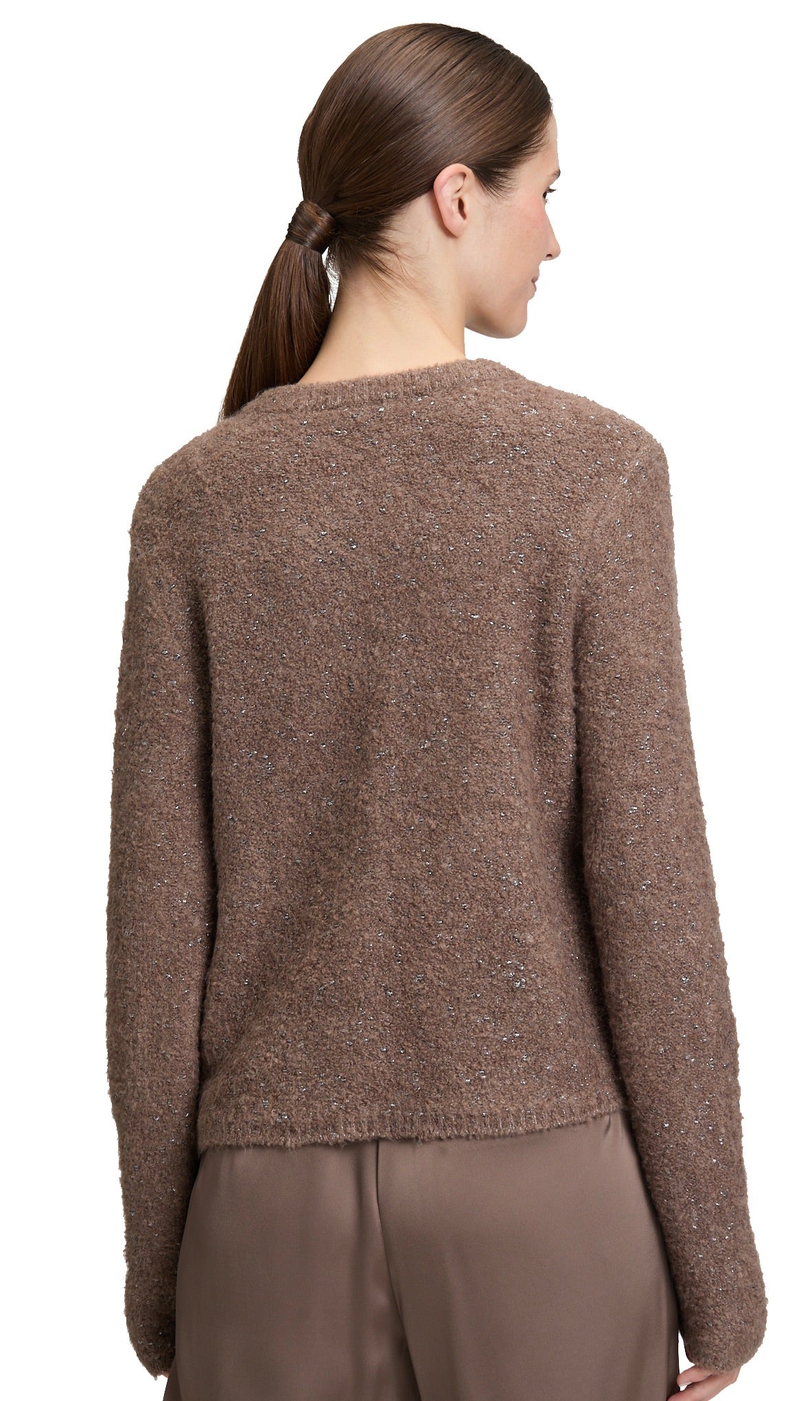 CARDIGAN A PAILLETTES TAUPE BETTY BARCLAY 5331/1608