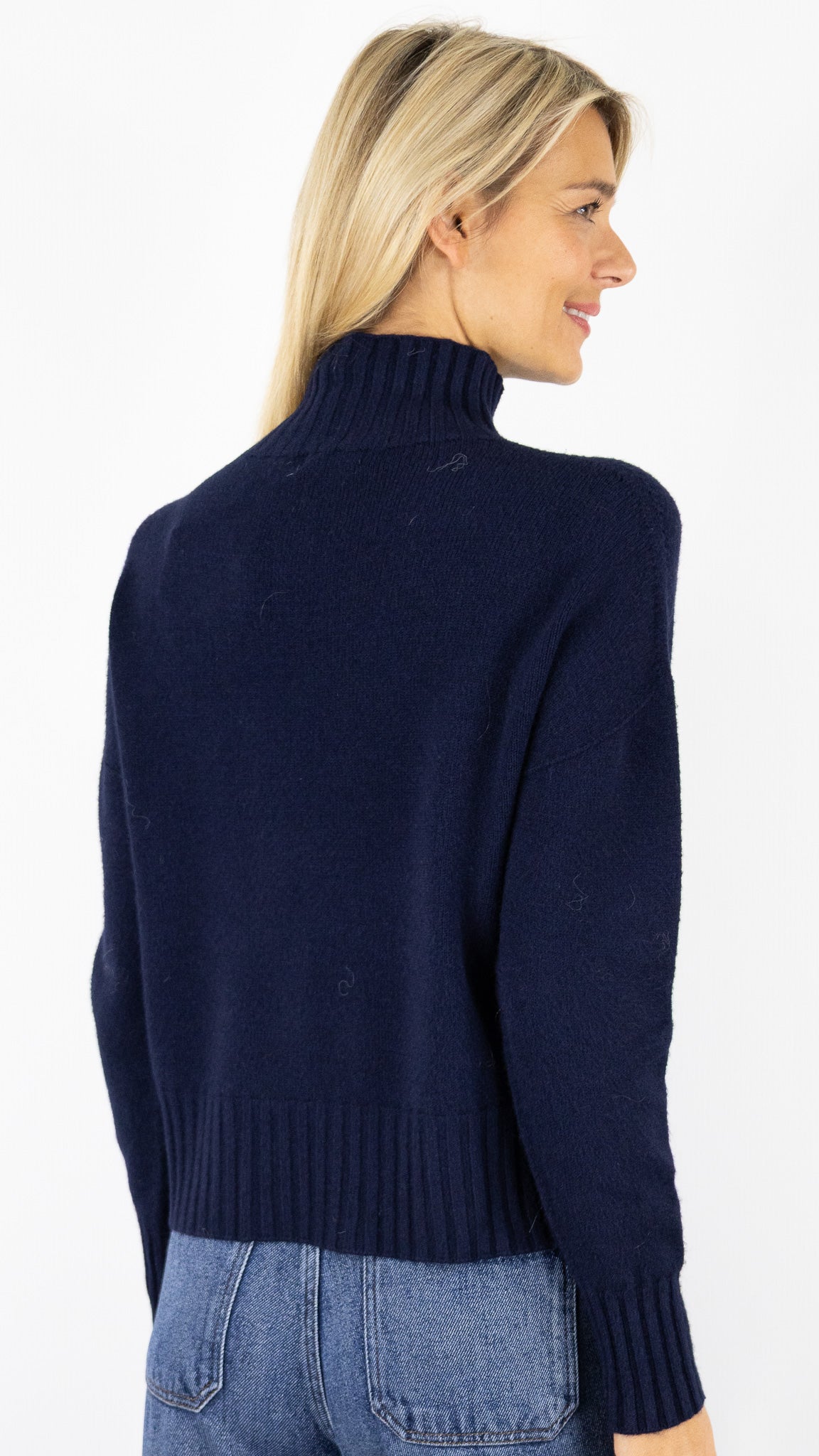 PULL COL MONTANT 570284 MAX ET ENJOY#color_MARINE