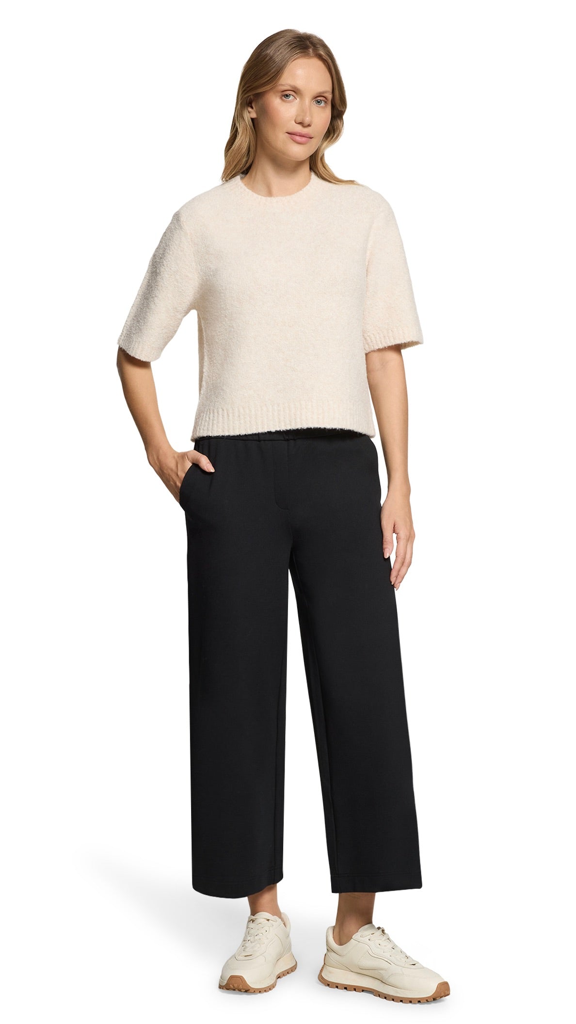 PULL BOUCLETTE CREME ECRU BETTY&CO 5980/3271