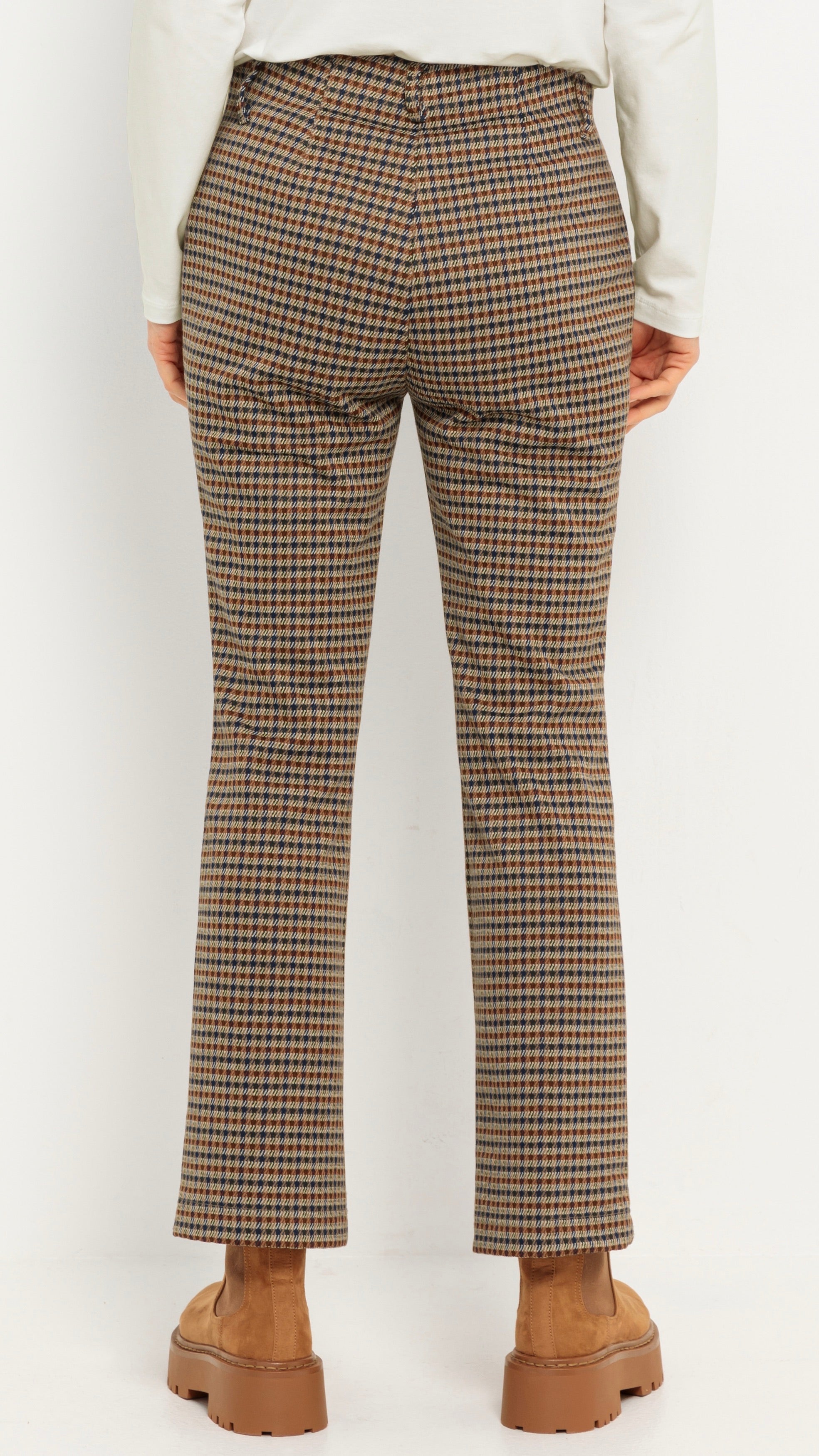PANTALON PIED DE POULE FEMME BIANCA SIENA 60029