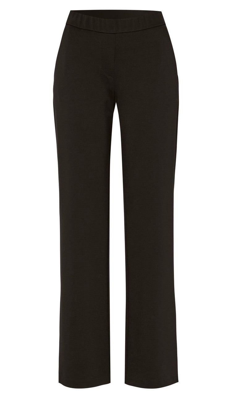 PANTALON FLARE EN JERSEY TONI 61-02 1213-61 JENNY WIDE#COLOR_79/DARK BROWN
