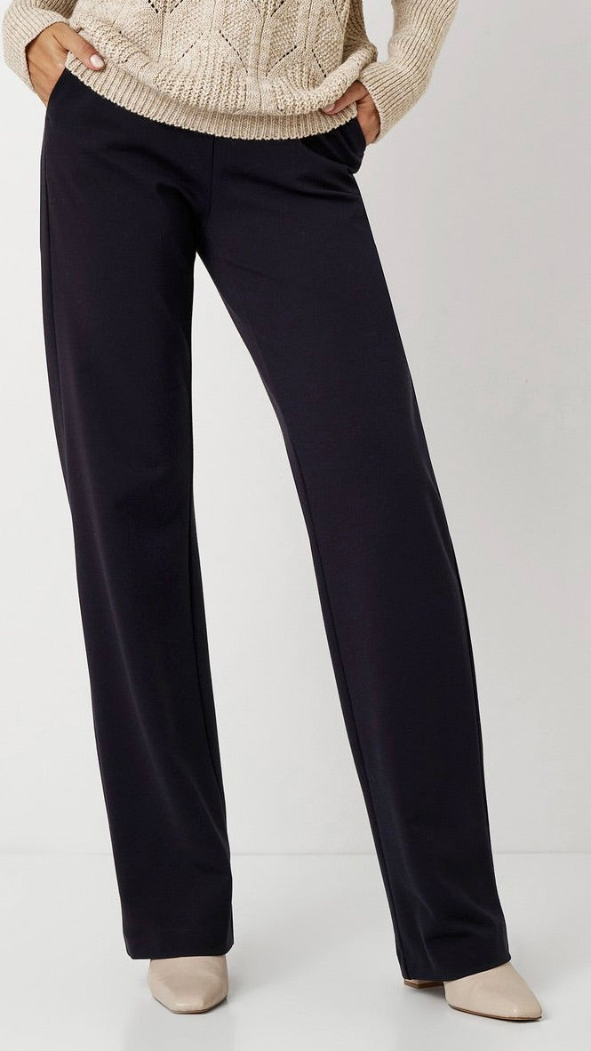 PANTALON FLARE EN JERSEY TONI 61-02 1213-61 JENNY WIDE#COLOR_591/DARK BLUE