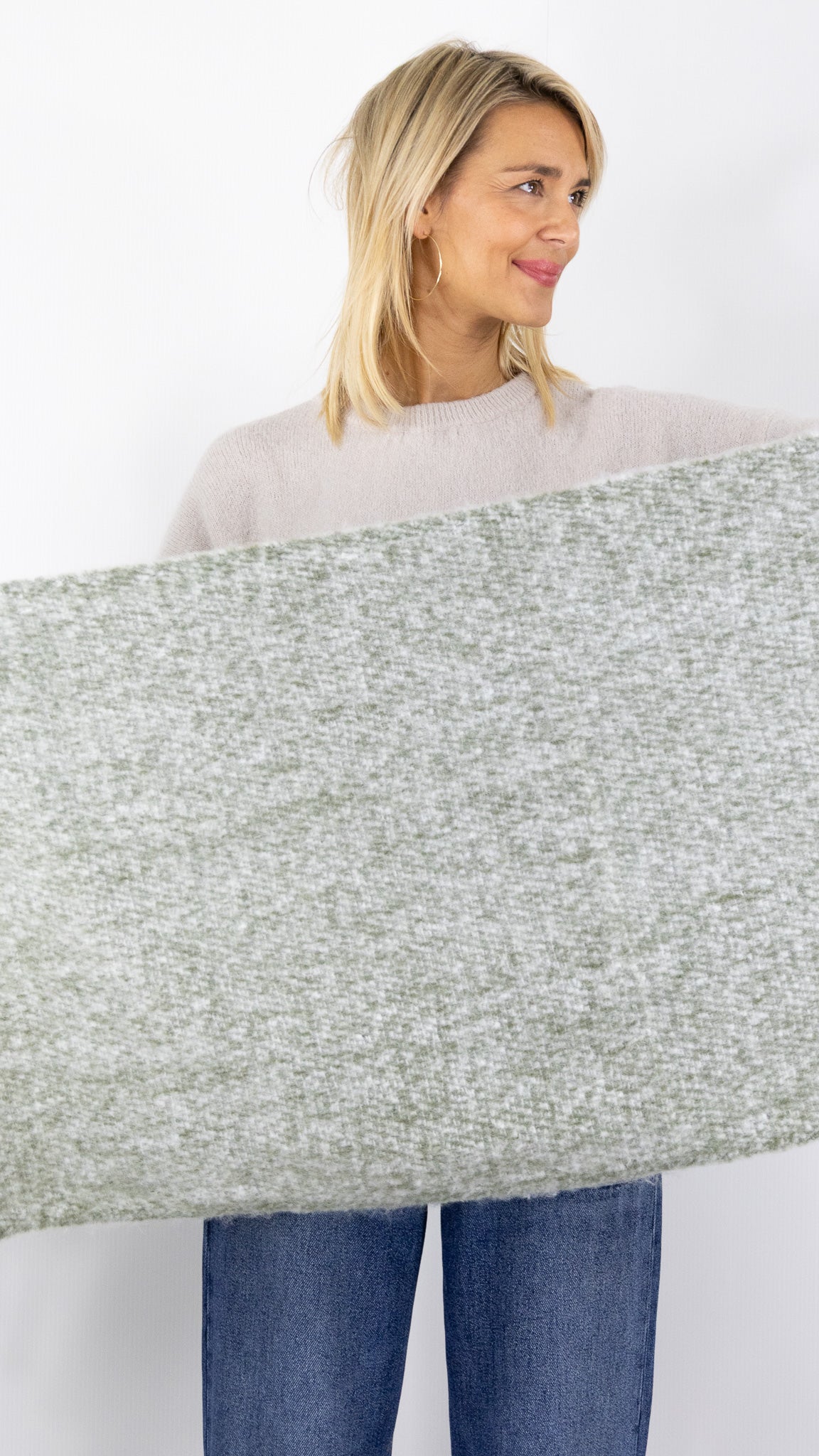 ECHARPE CHINEE FEMME 63719 VOUS VERT FONCE