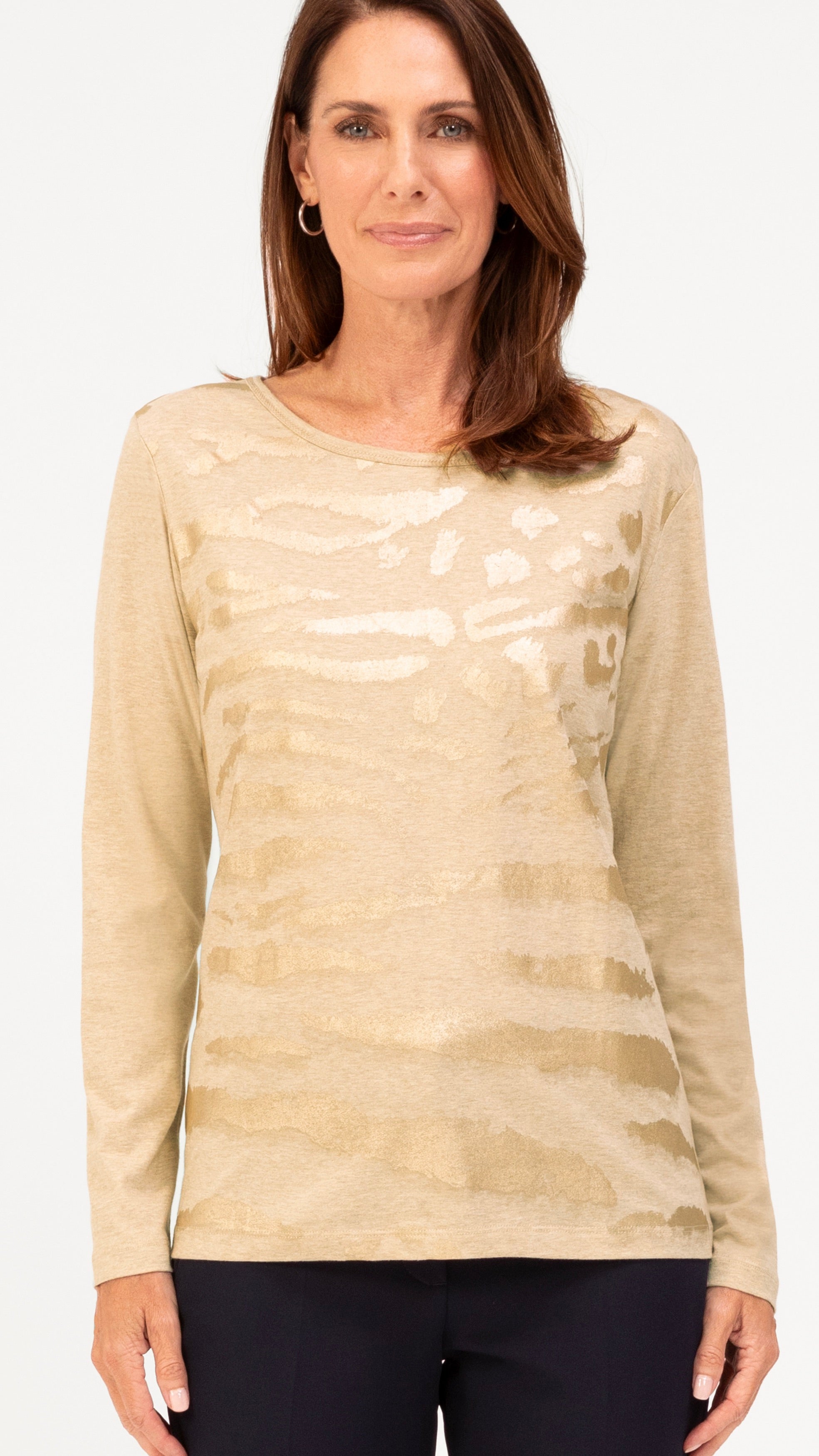 TEE-SHIRT IMPRIME EN COTON COFFEE FEMME BIANCA DAMI 66063