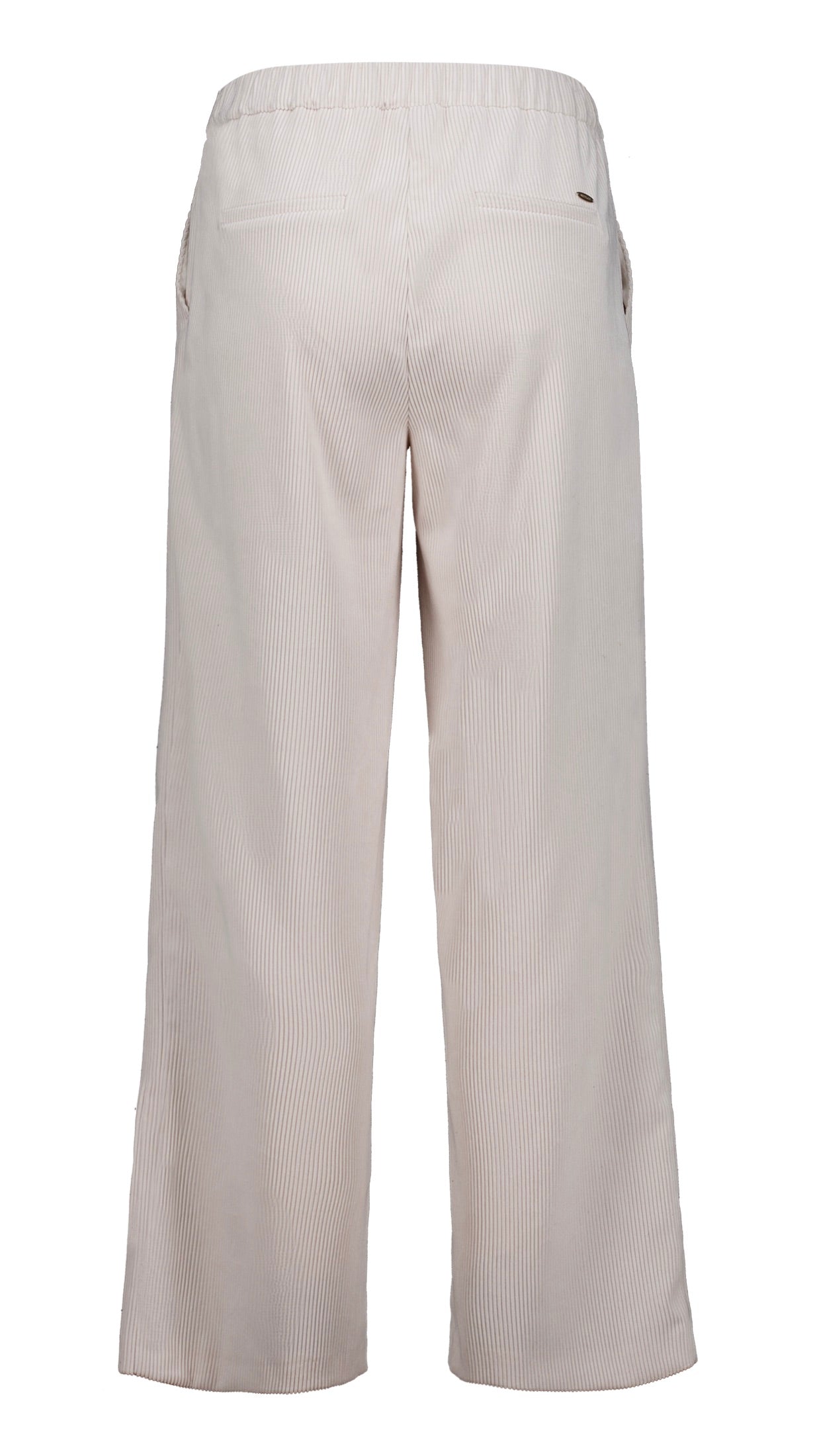 PANTALON LARGE EN VELOURS TAILLE ELASTIQUE BLANC BETTY&CO 6712/3176
