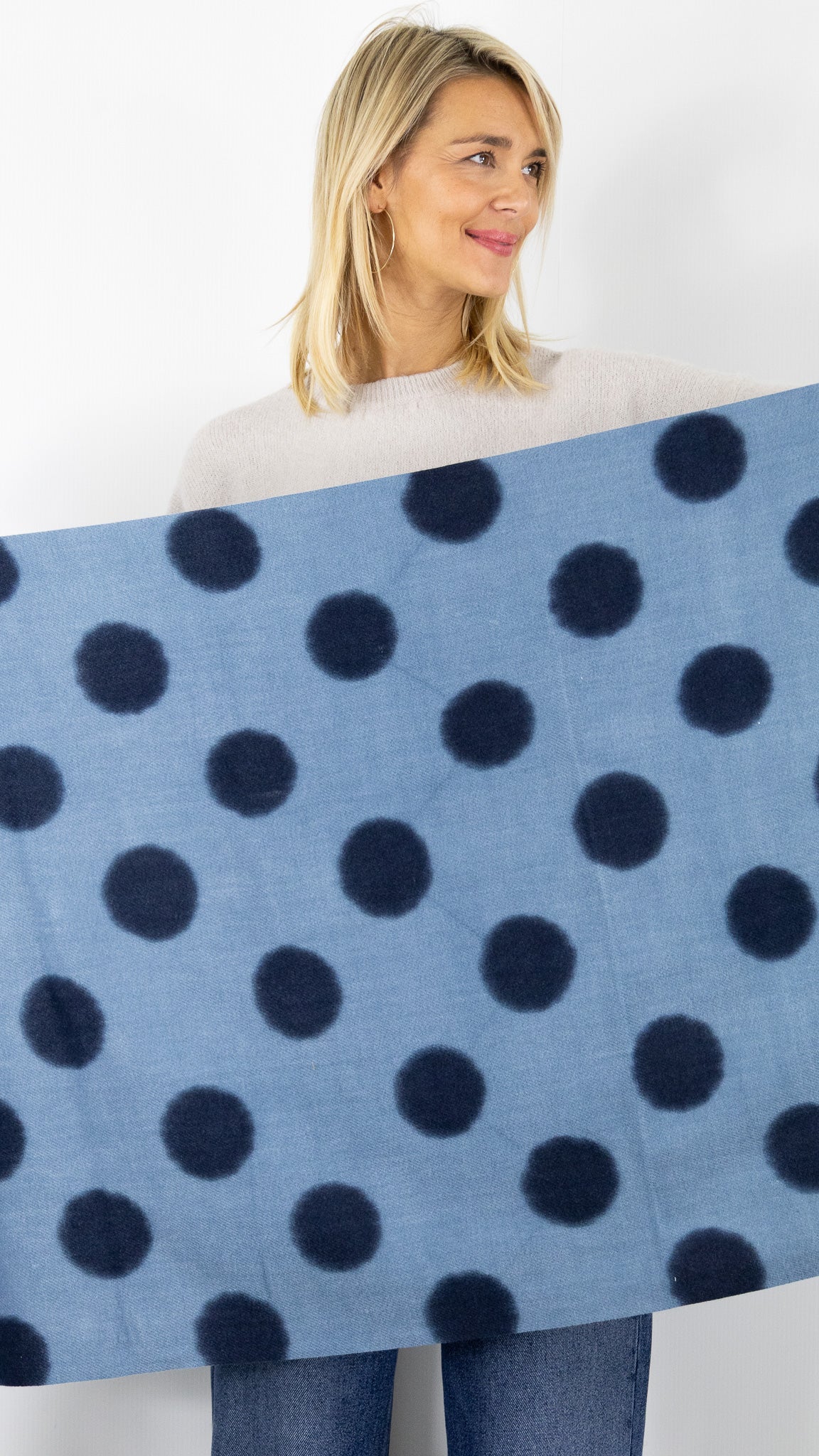 ETOLE DOUCE A POIS FEMME 67612 VOUS BLEU FONCE