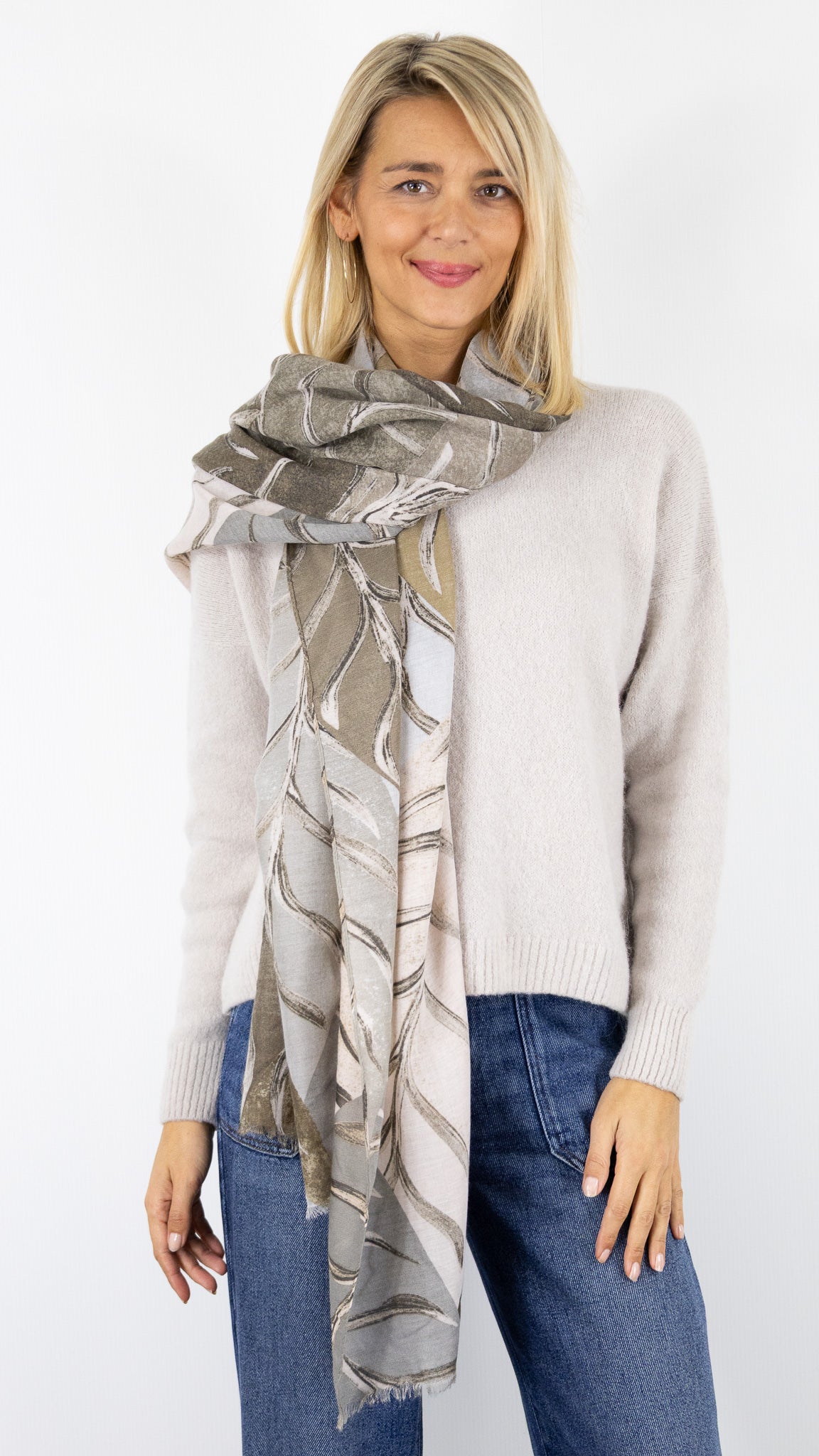 ETOLE IMPRIME FEUILLAGE FEMME 67674 VOUS MARRON CLAIR