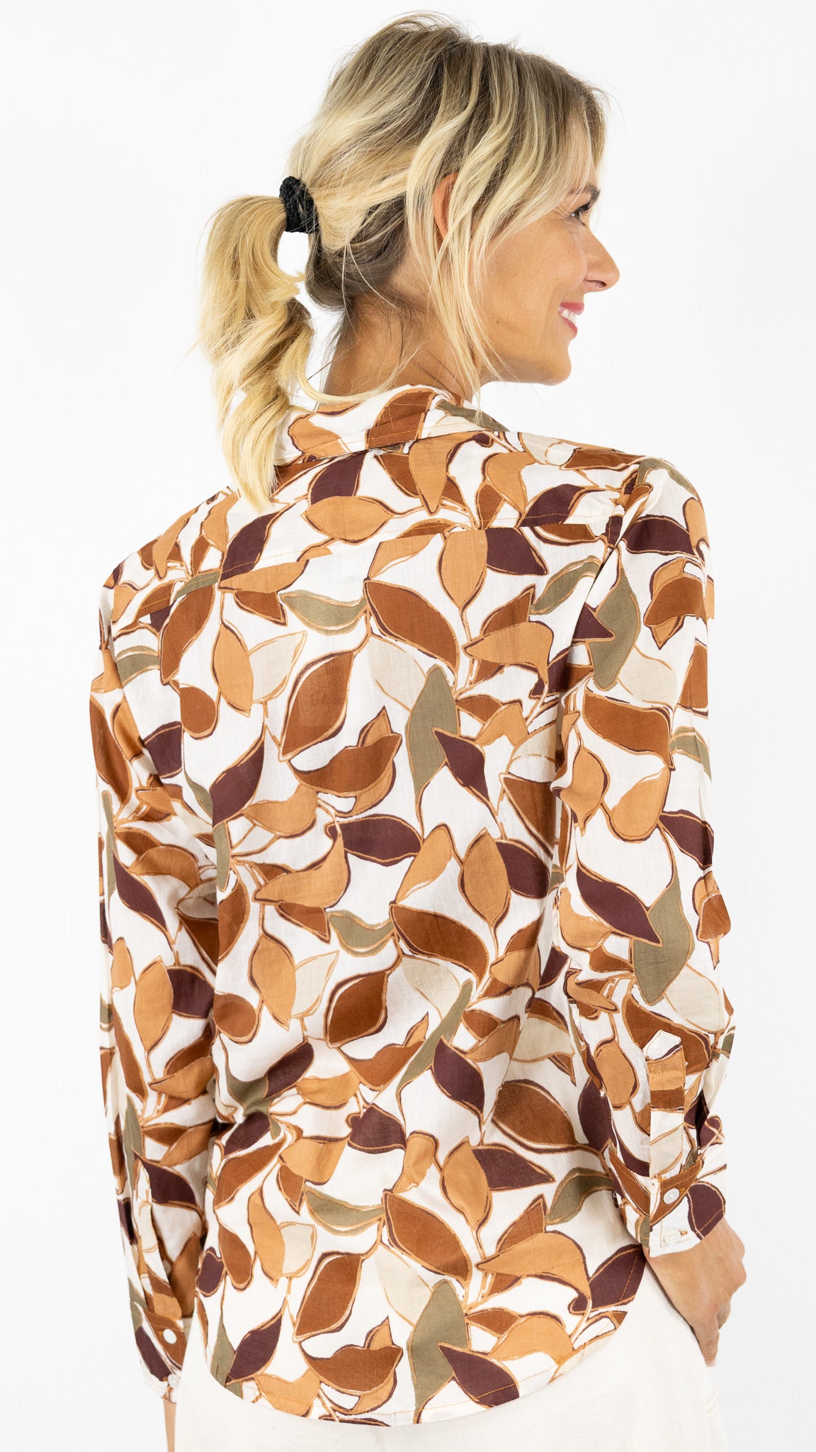 CHEMISE DROITE IMPRIME ZEBRE LUK AP 67692#COLOR_0704/IMP BEIGE