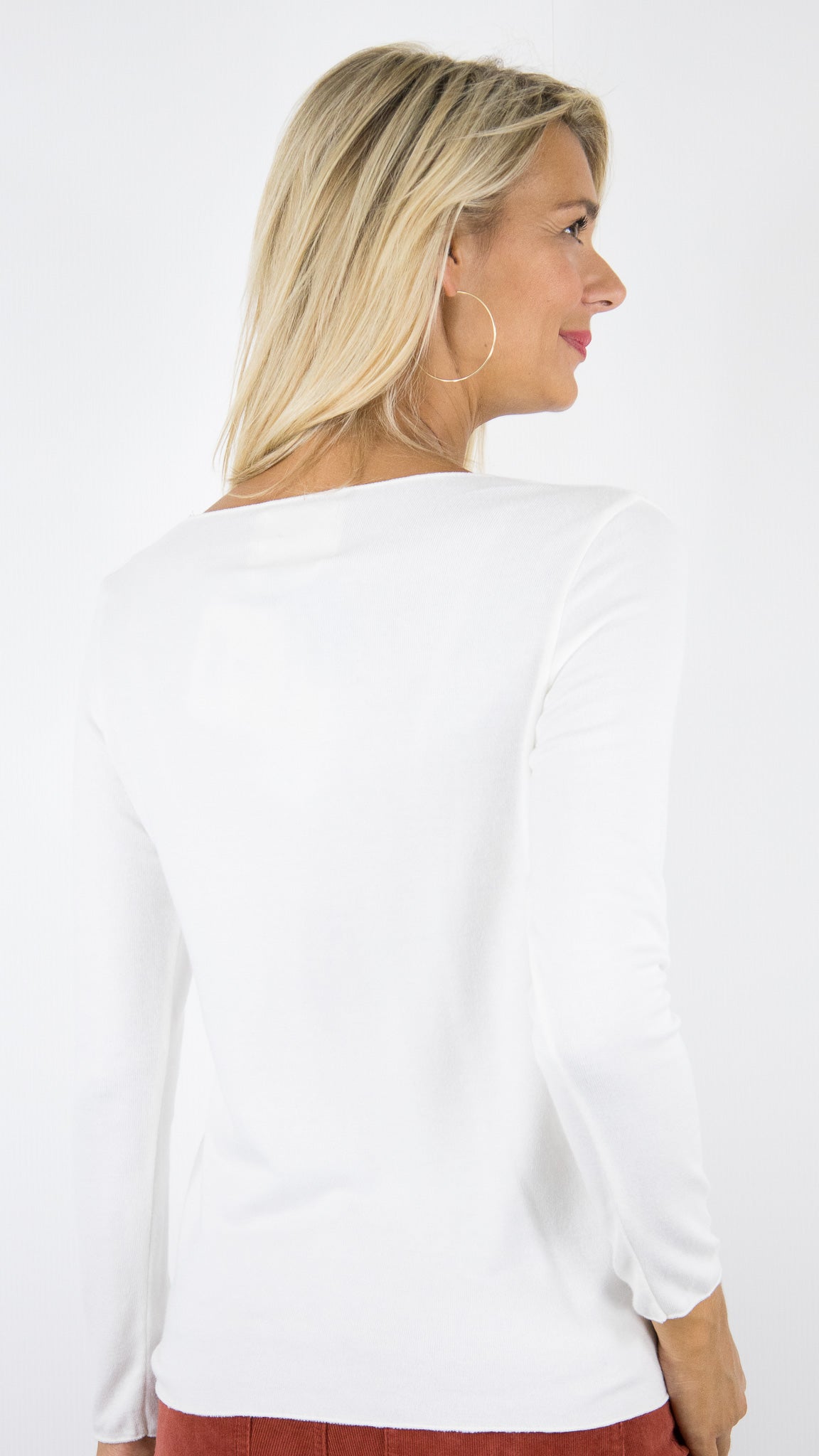 TEE SHIRT V SOUS PULL STUDIO PARISIEN 6789/1#COLOR_CREMA