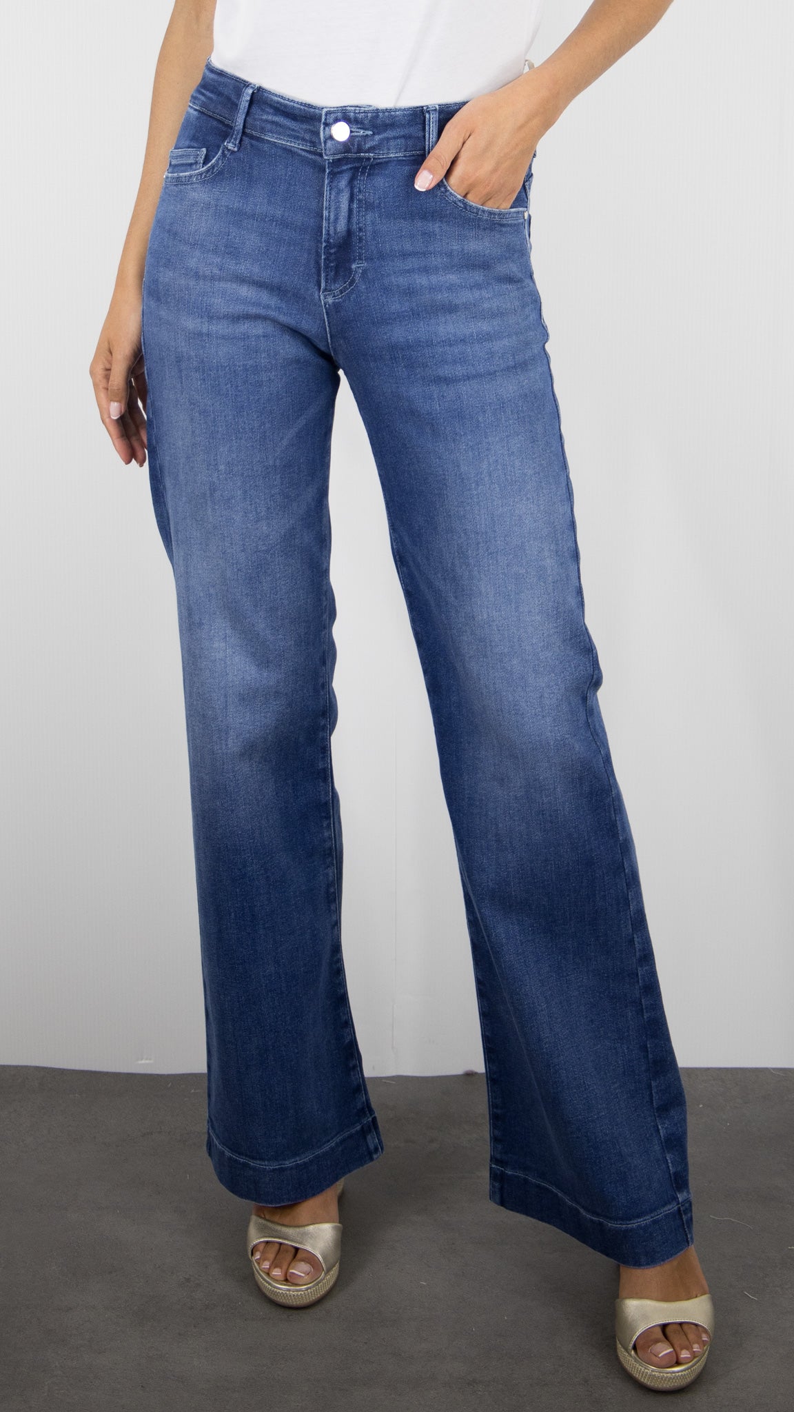 JEANS BOOOTCUT POUR FEMME BRAX 70-7150 MAINE#COLOR_27/JEANS MOYEN