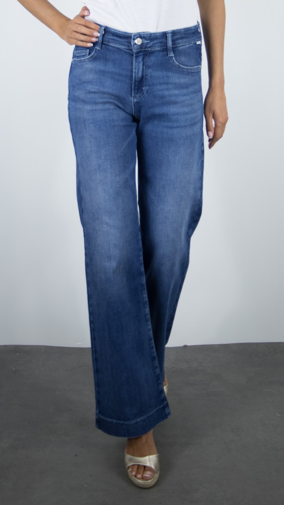 JEANS BOOOTCUT POUR FEMME BRAX 70-7150 MAINE#COLOR_27/JEANS MOYEN