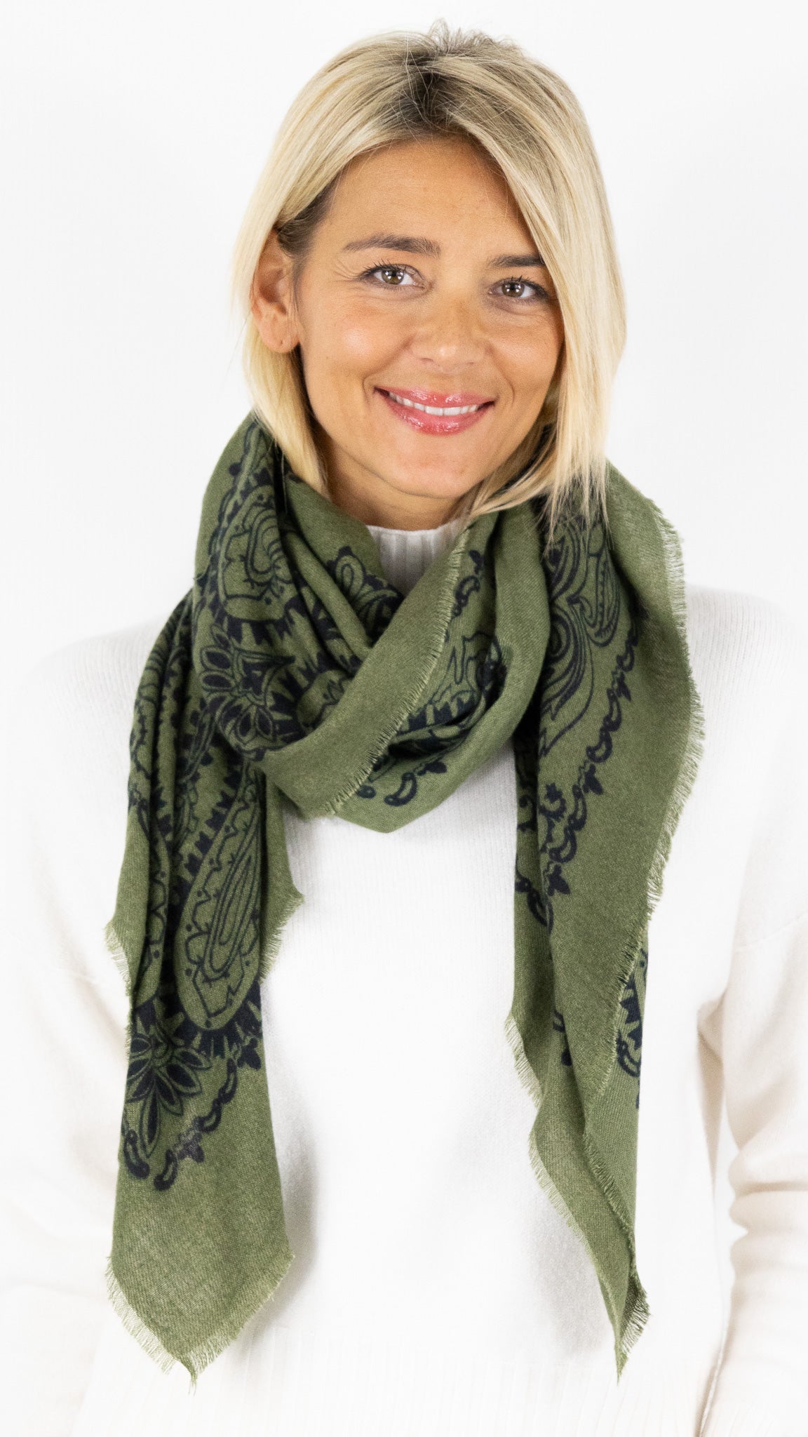 ECHARPE IMPRIME FEMME 70709 VOUS#color_KAKI