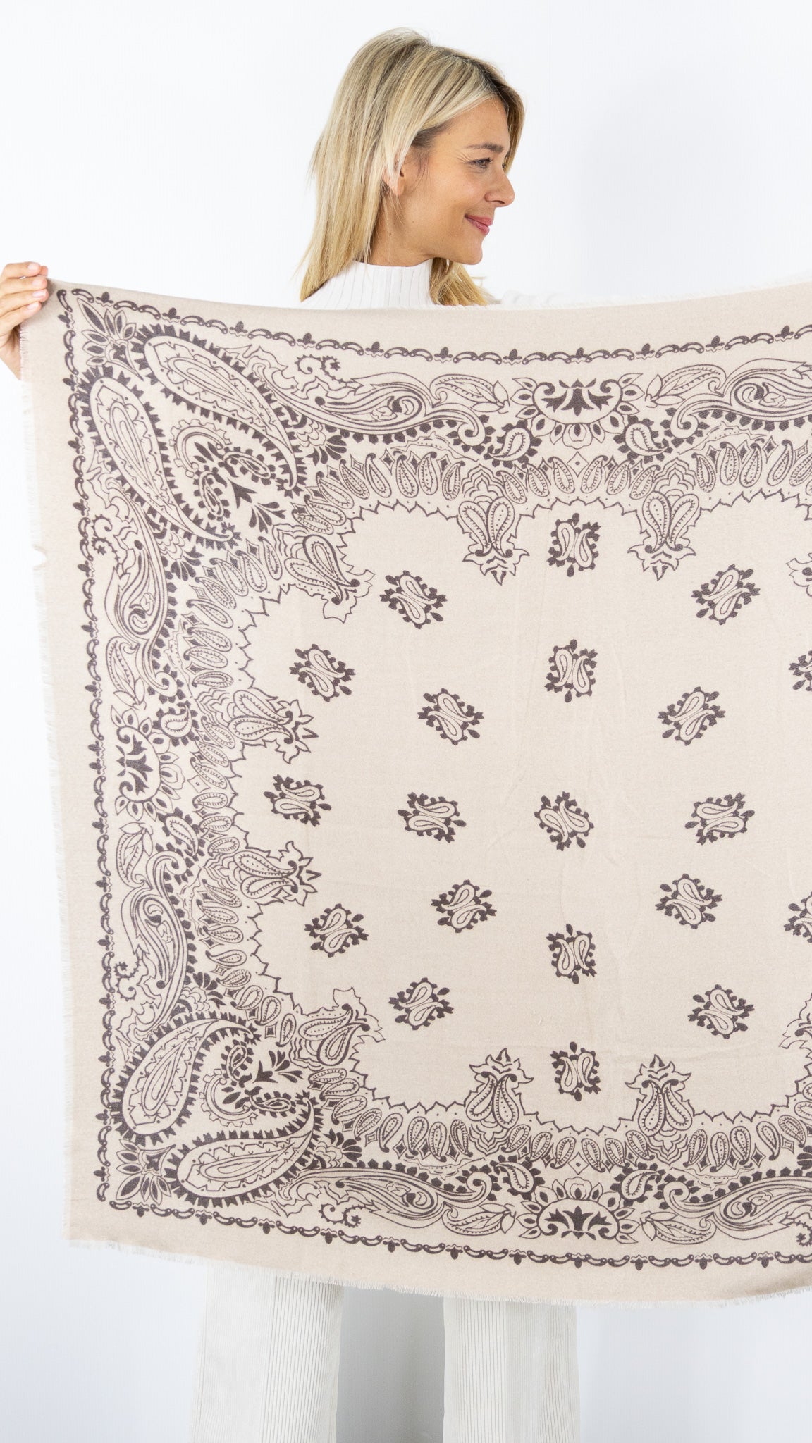 ECHARPE IMPRIME FEMME 70709 VOUS#color_TAUPE