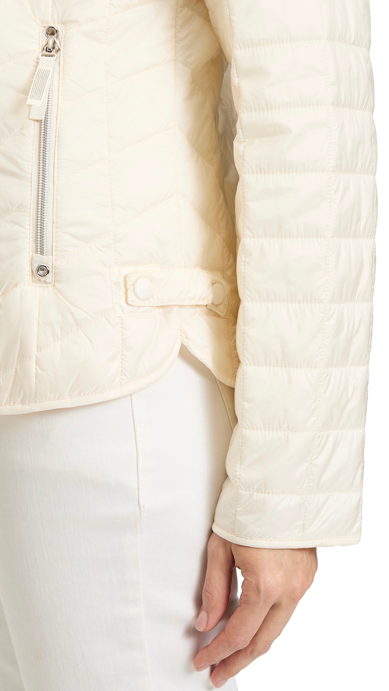 DOUDOUNE FINE A CAPUCHE MATELASSÉE MARINE BETTY BARCLAY 7800/1535 #COLOR_1014/CREME