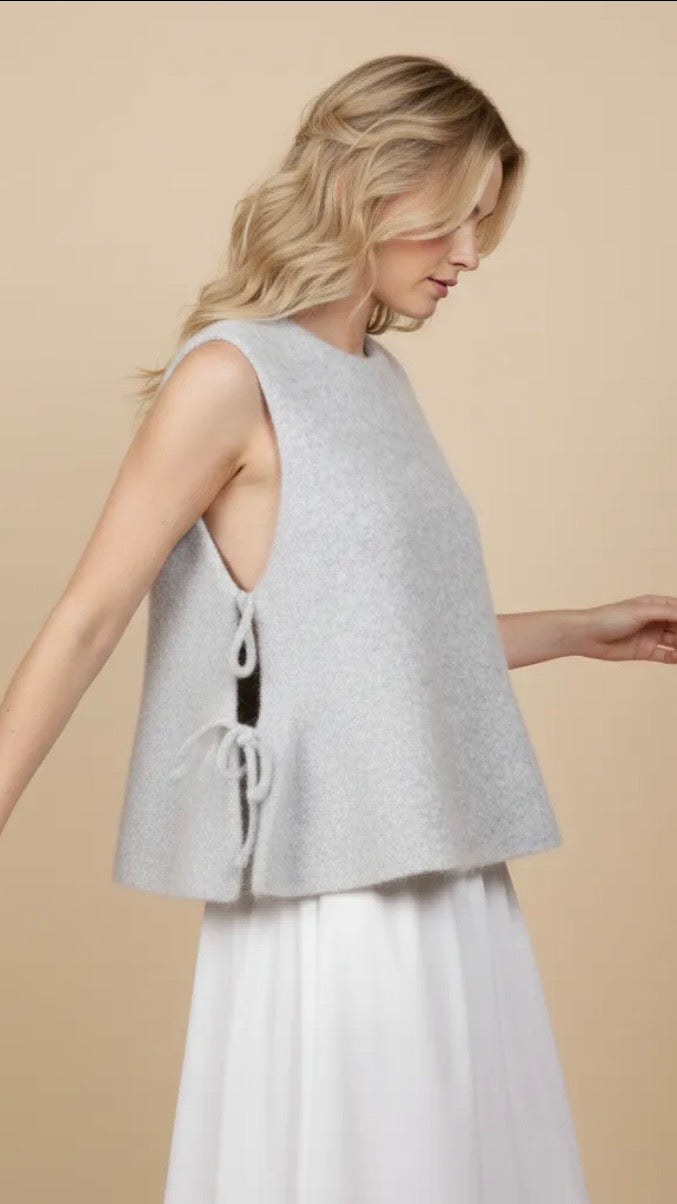 PULL SANS MANCHES NOUETTE SWEEWE 79440#COLOR_GRAY