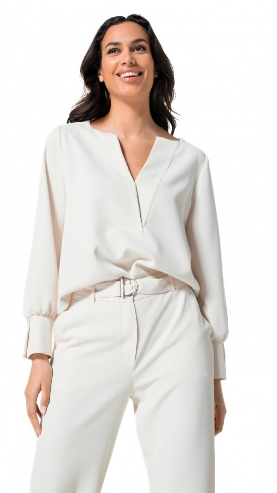 TOP HABILLE COL TUNISIEN FLUIDE CAROLINE BISS 4655 CRAIE