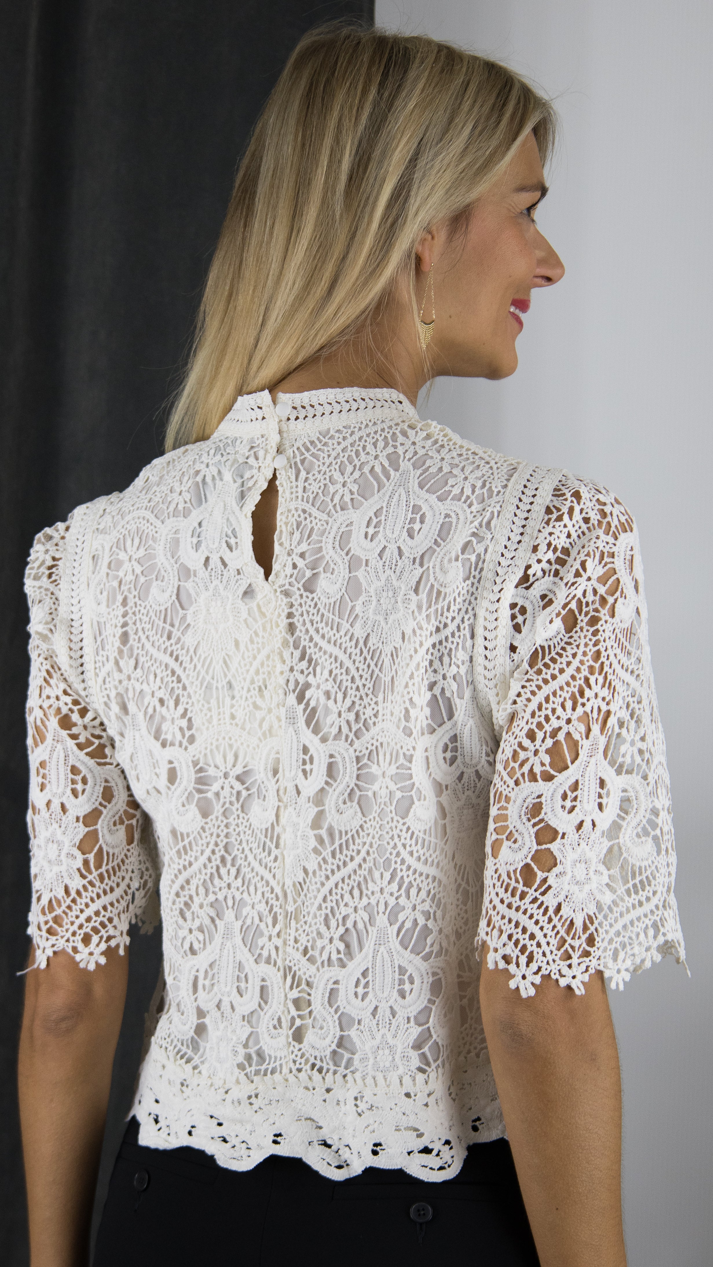 TOP EN CROCHET AJOURE BLANC CHOKLATE 80973#COLOR_ECRU