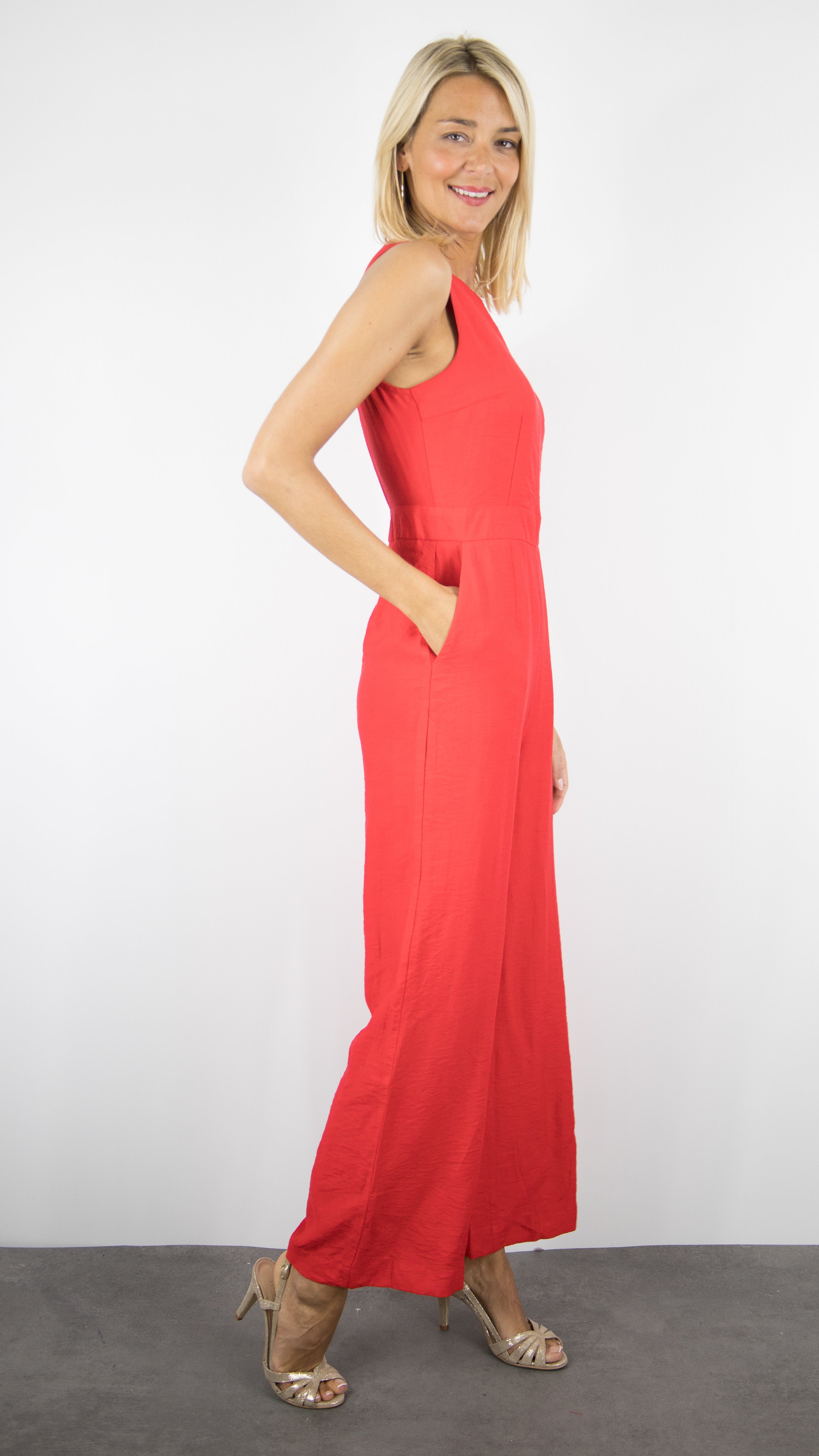 COMBINAISON FLUIDE DOS NU SANS MANCHES CORAIL YCOO 9132