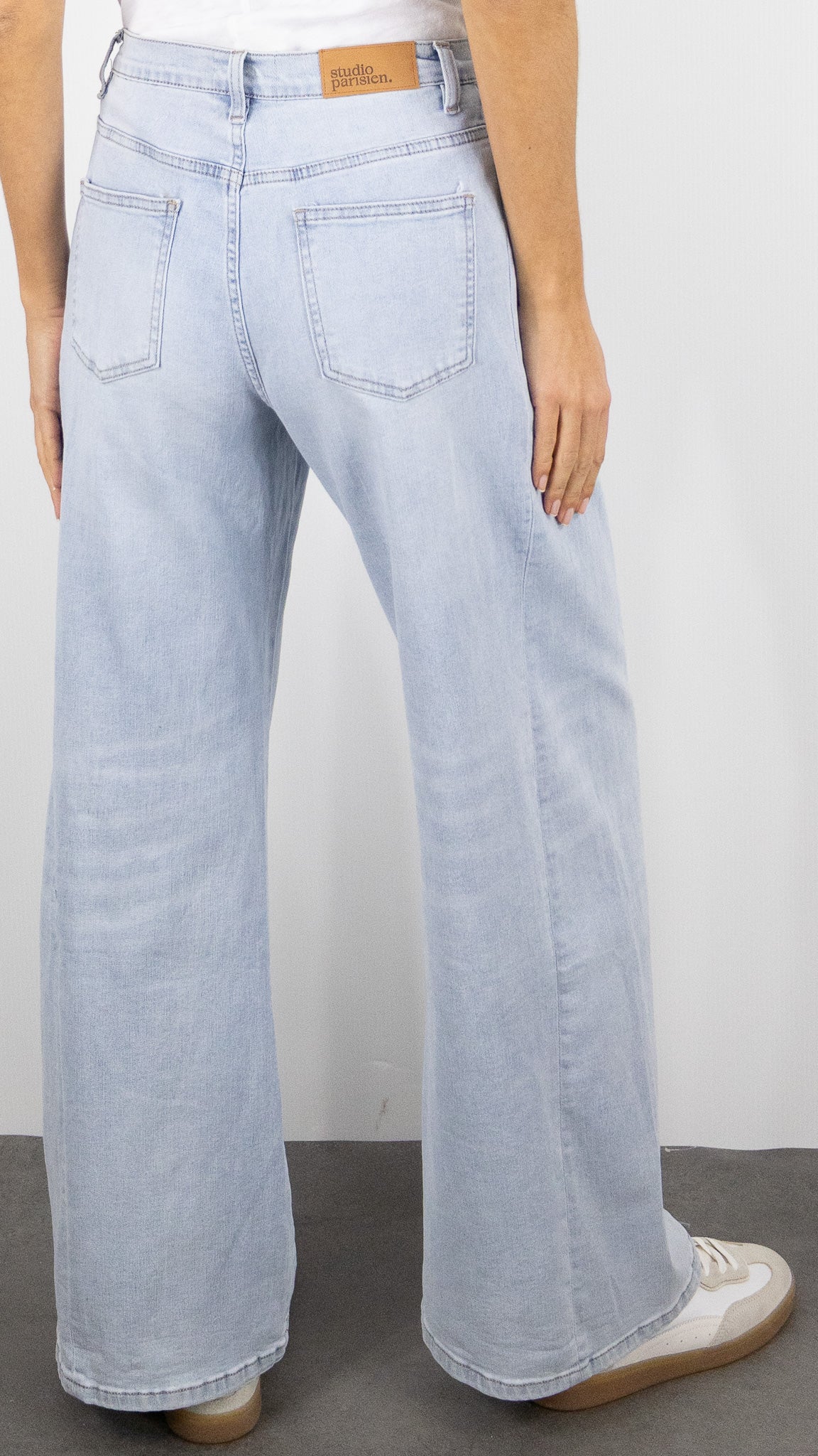 JEAN LARGE TAILLE MI HAUTE STUDIO PARISIEN 9211 BLEU