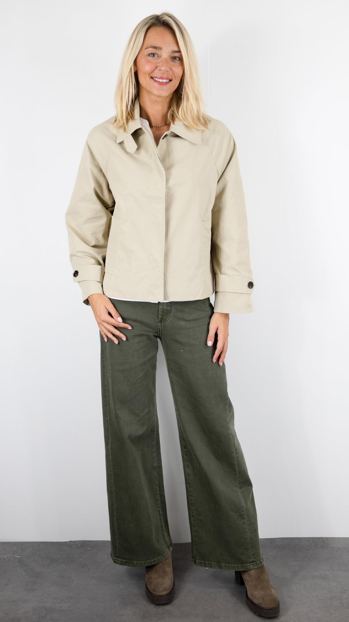 IMPER COURT EN COTON SEASON 16G272 BEIGE