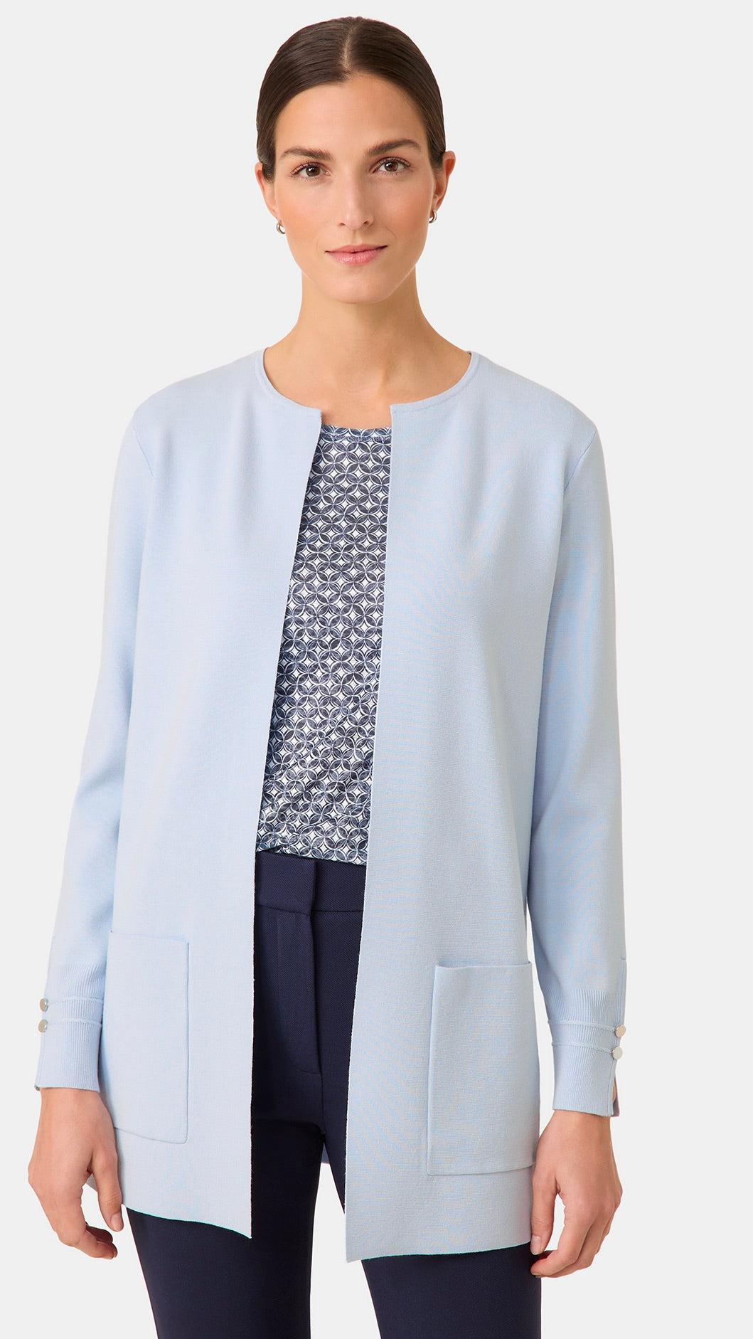 GILET BORD A BORD CIEL GERRY WEBER 935056/44720#COLOR_80935/CIEL