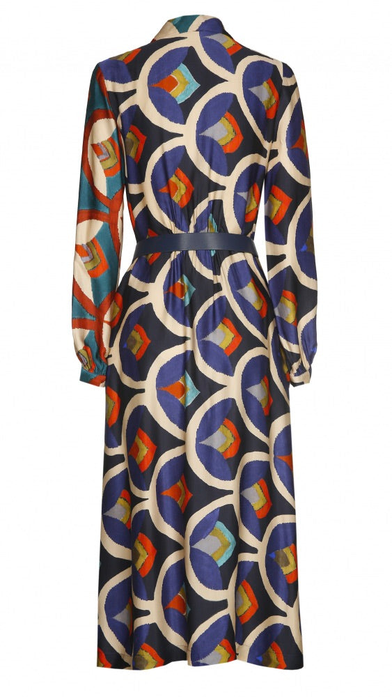 ROBE CHEMISE LONGUE IMPRIMEE CAROLINE BISS 4112 MULTICO