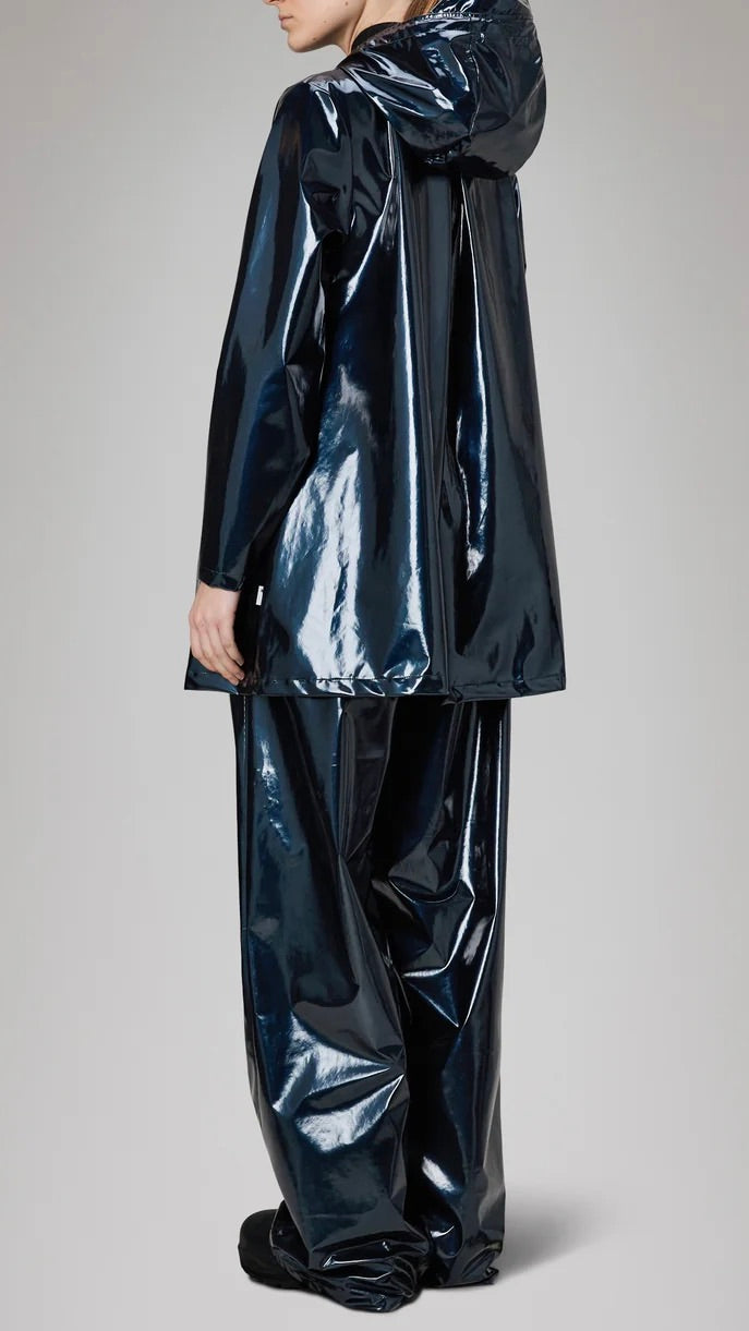 PARKA EVASEE A CAPUCHE RAINS A LINE W JACKET 18050#COLOR_130 SPILL/NAVY
