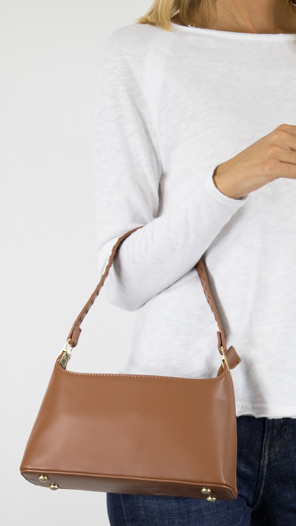 POCHETTE SAC RECTANGLE CUIR VEGAN VOUS A462#COLOR_CAMEL