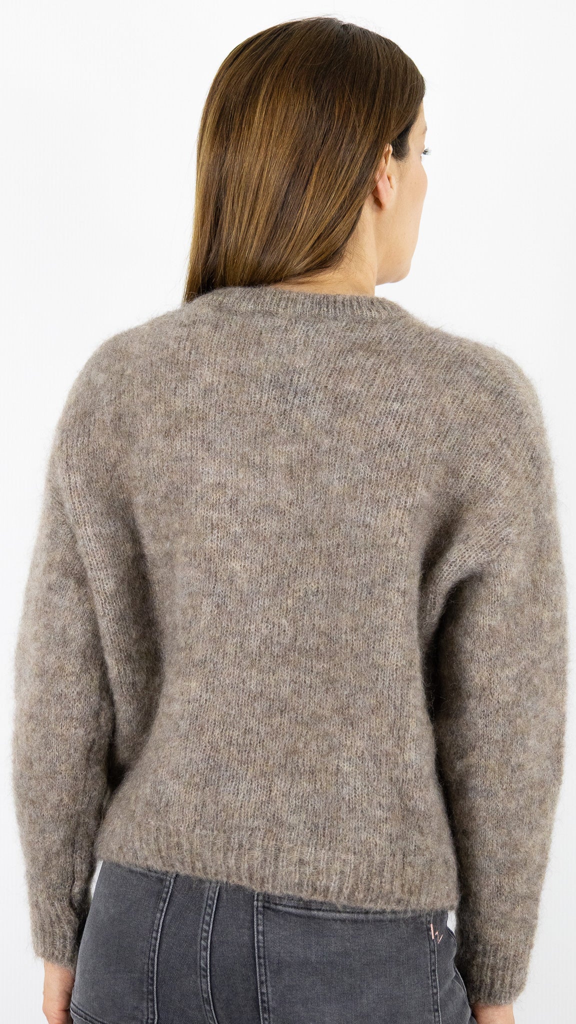 PULL COL TUNISIEN EN KID MOHAIR POUR FEMME DES PETITS HAUTS ALABAMA#COLOR_LOUP/TAUPE