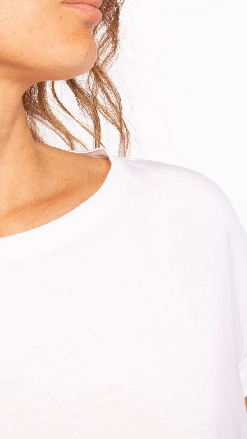 TEE-SHIRT COL BATEAU EN COTON PIMA ANONYM AUDREY#COLOR_BLANC