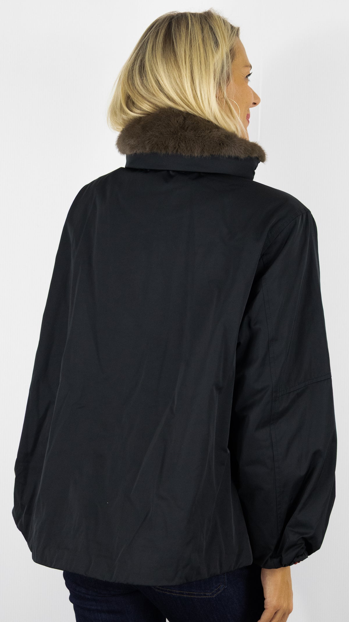 PARKA EVASEE A CAPUCHE POUR FEMME BLONDE N°8 DANTE#COLOR_200/NOIR