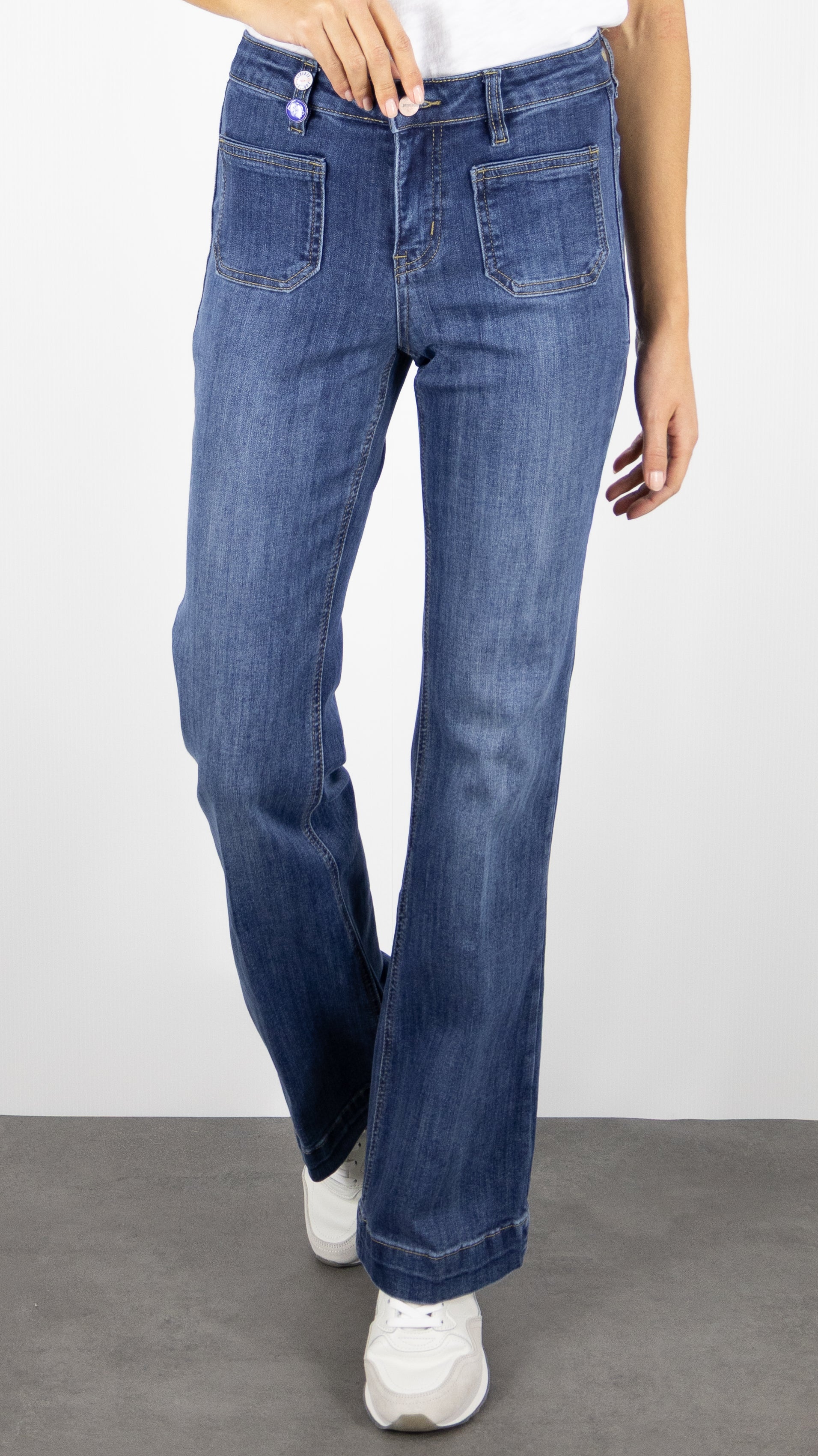 JEANS EVASE 2 POCHES JANE BLUE BASTILLE ALABAMA BLUE#COLOR_OXFORD WASH