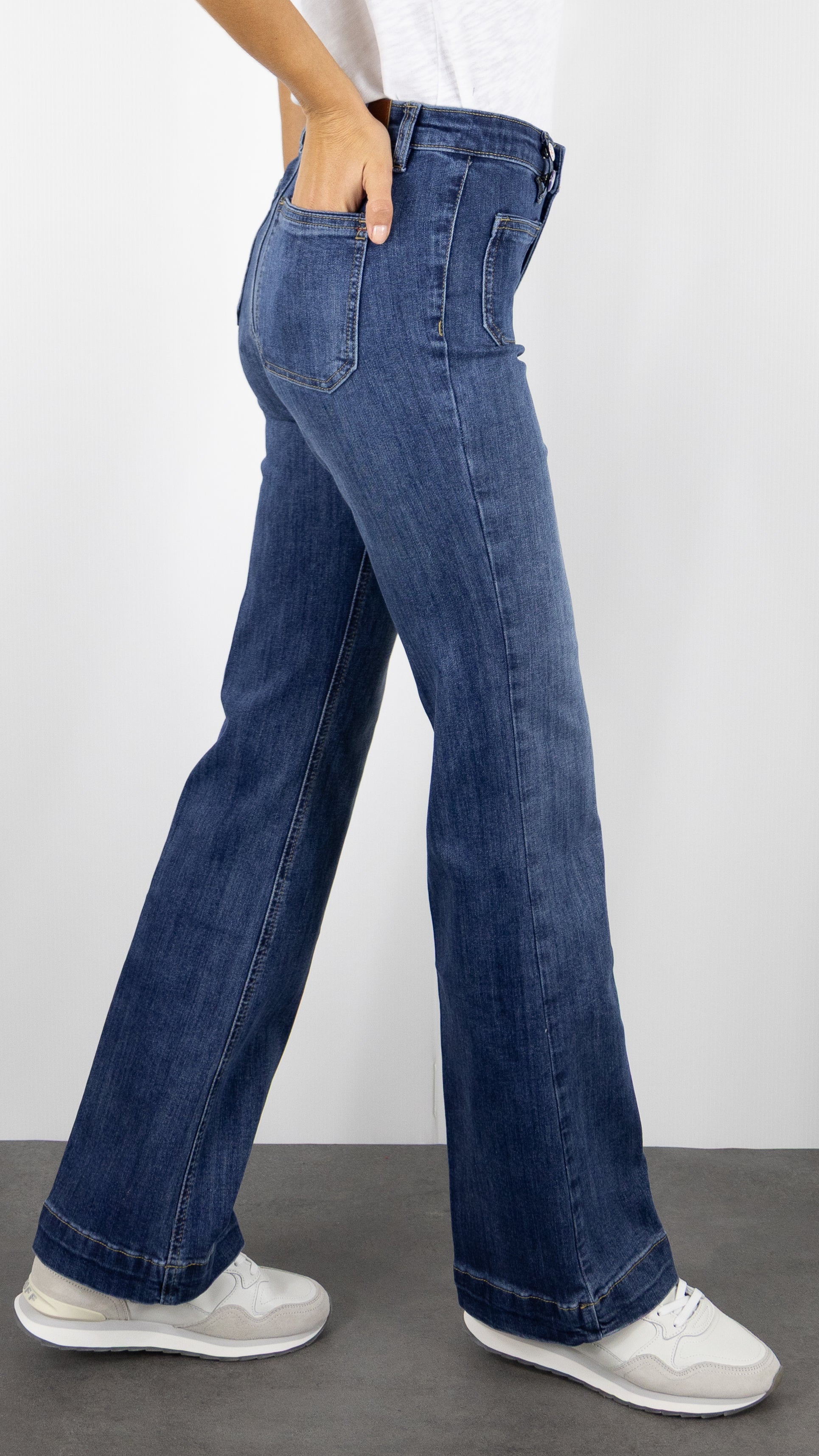 JEANS EVASE 2 POCHES JANE BLUE BASTILLE ALABAMA BLUE#COLOR_OXFORD WASH
