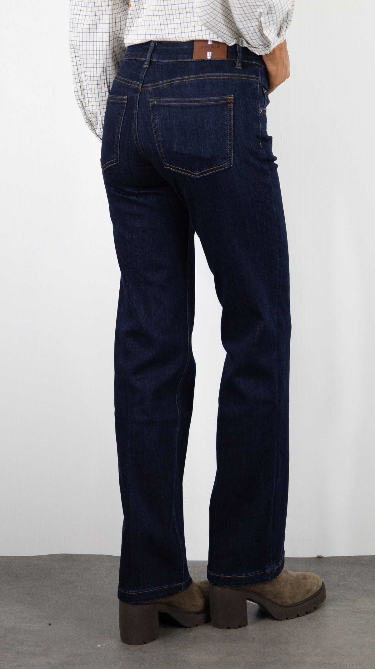 JEANS DROIT BRUT POUR FEMME JANE BLUE BEAUGRENELLE ALABAMA RINSE WASH