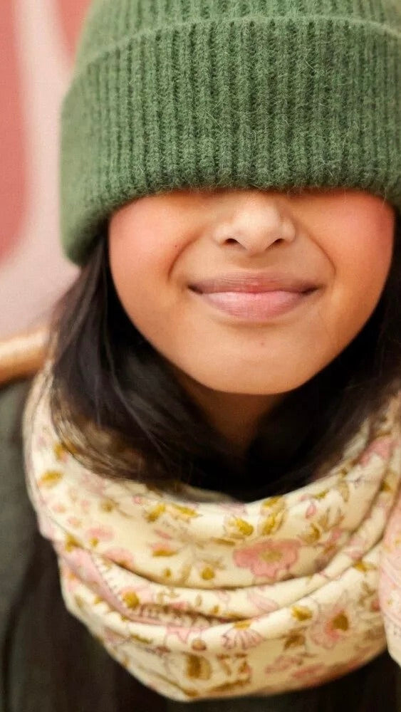 FOULARD IMPRIME FLEURS BELLEMME BELIZE#color_BELIZE