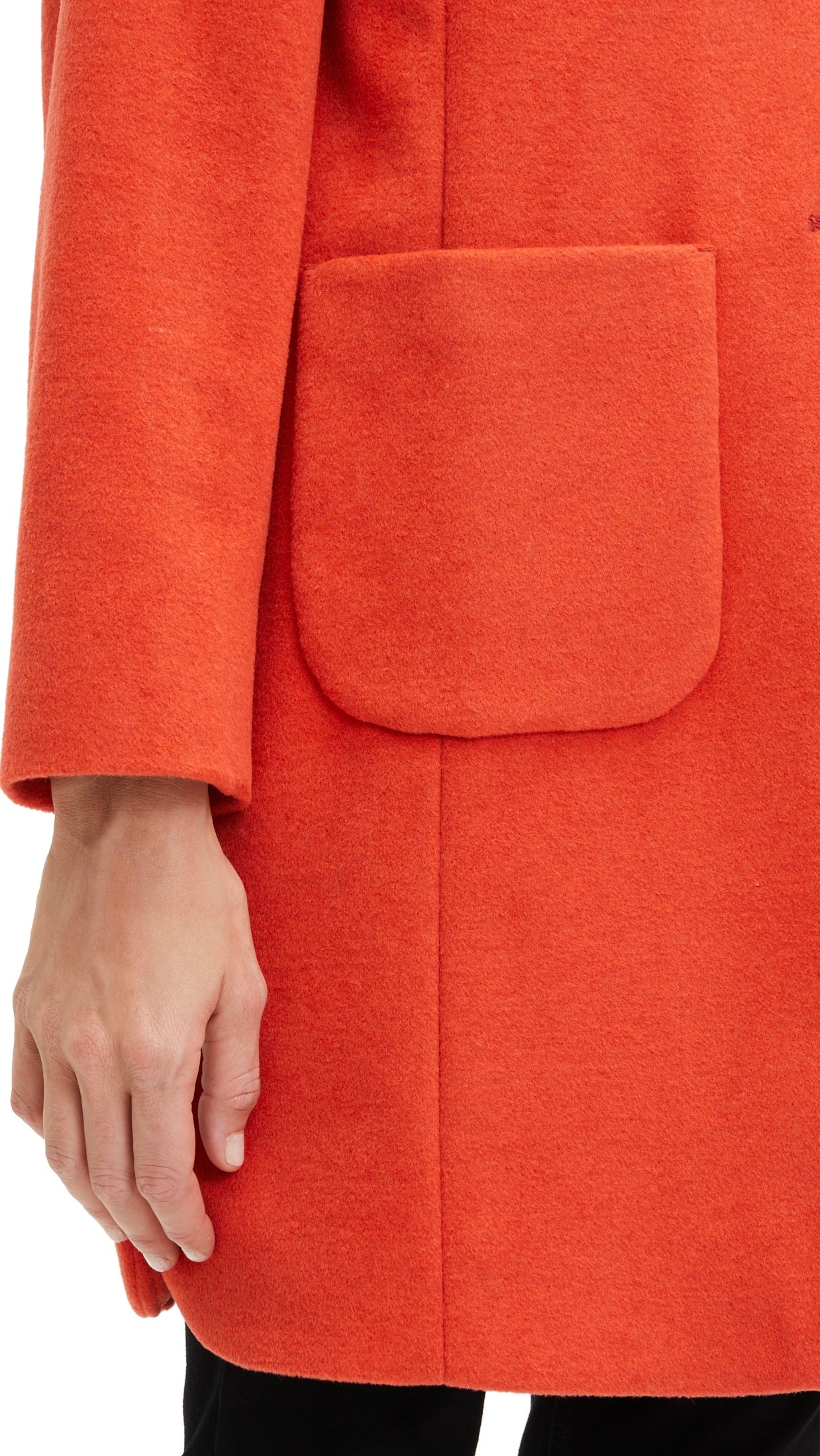 MANTEAU EN LAINE BETTY BARCLAY 7574 2146 ORANGE