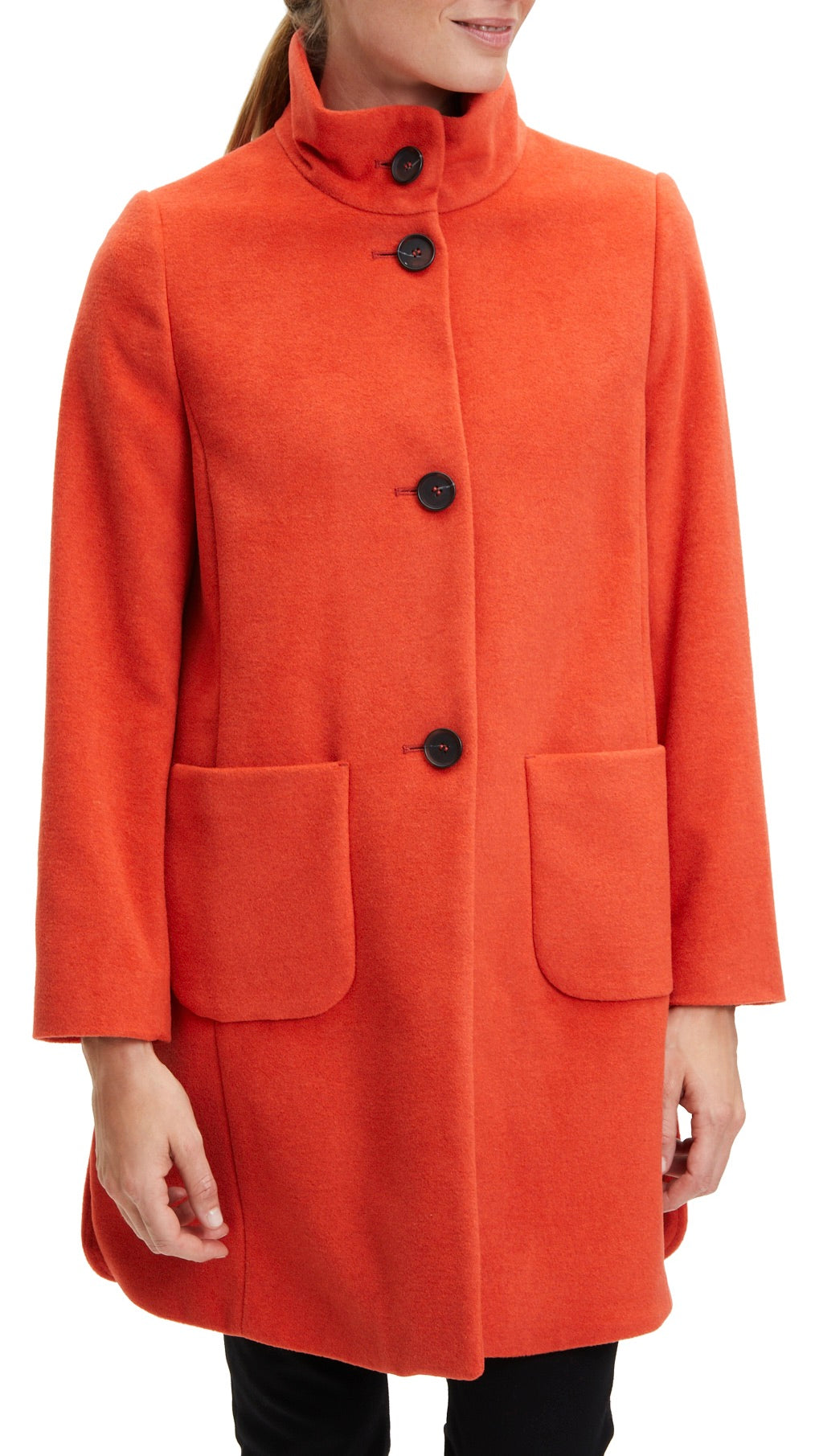 MANTEAU EN LAINE BETTY BARCLAY 7574 2146 ORANGE