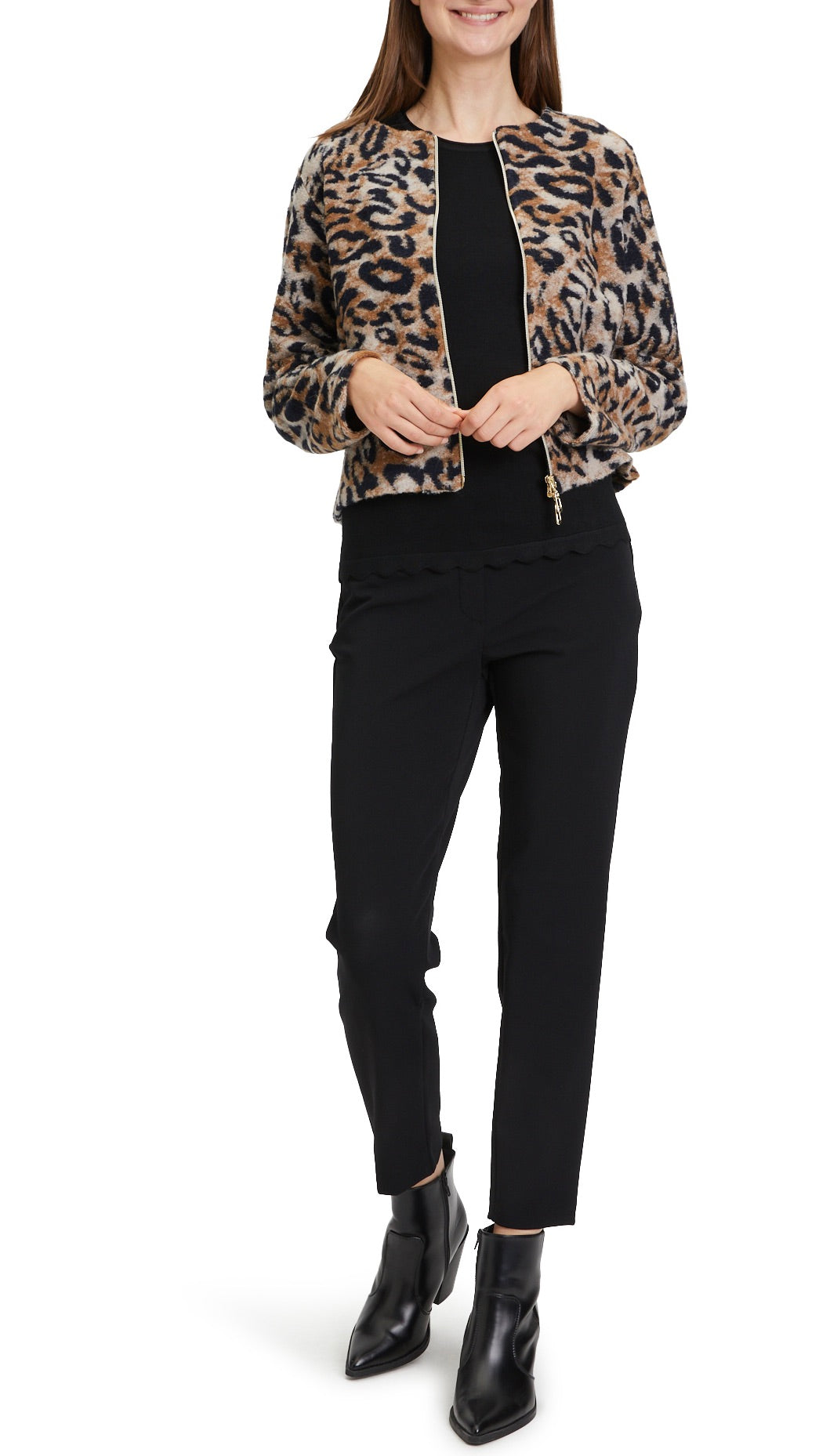 GILET COURT IMPRIME LEOPARD 5970 2231 BETTY BARCLAY