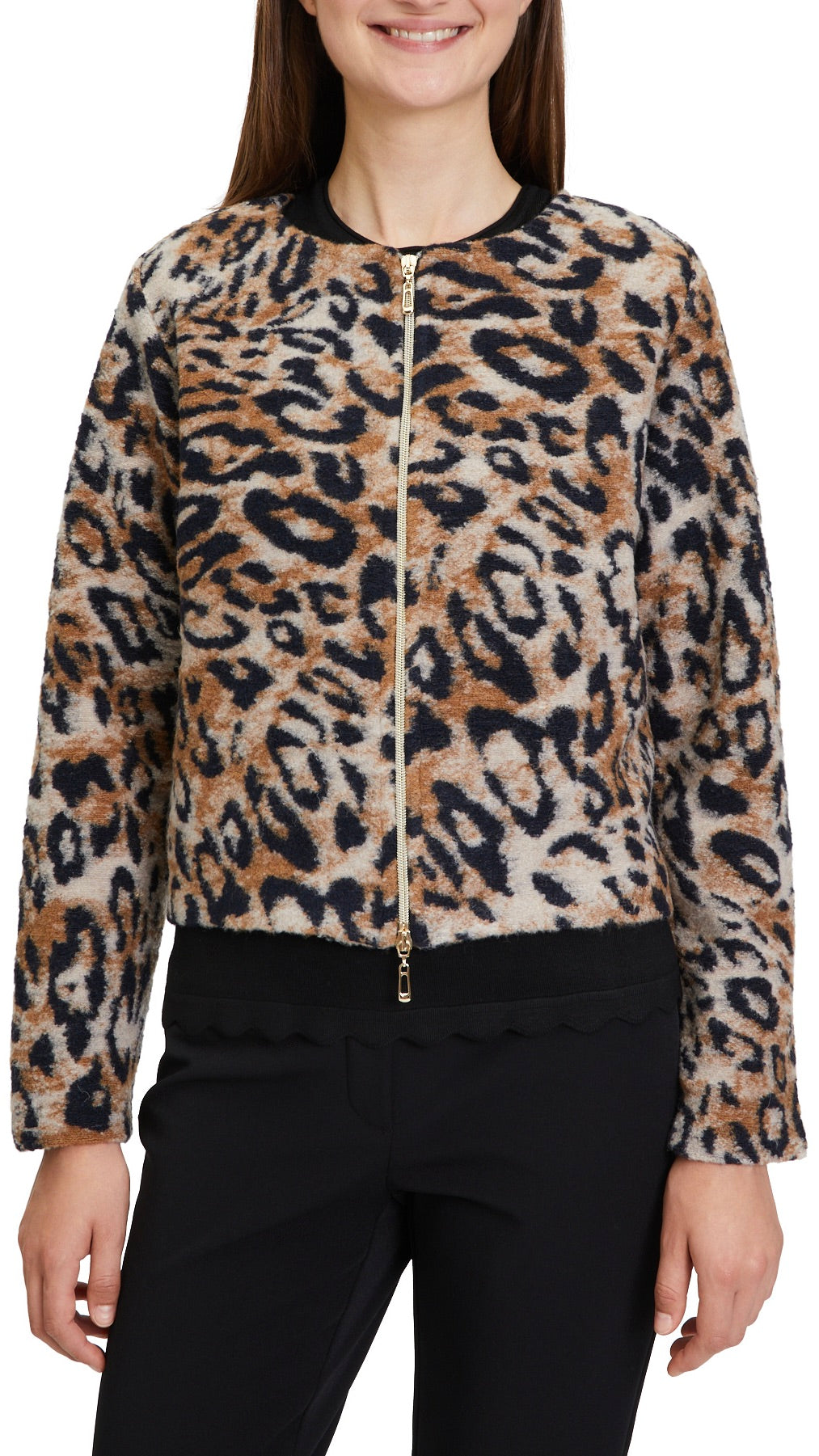 GILET COURT IMPRIME LEOPARD 5970 2231 BETTY BARCLAY