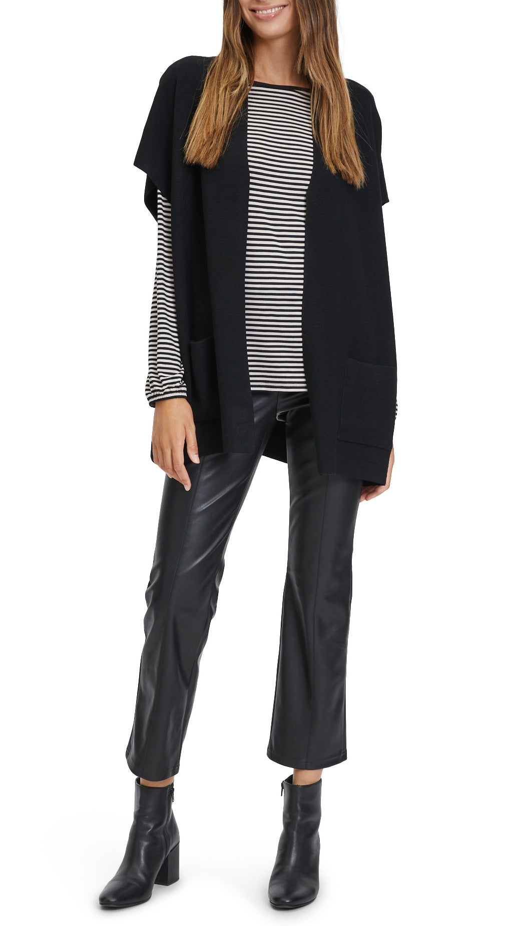 GILET SANS MANCHES AMPLE BETTY BARCLAY 5002 1036 NOIR