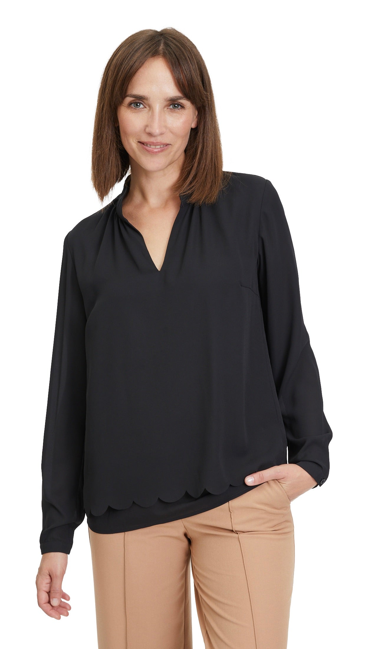 BLOUSE SOUPLE 8616 2723 BETTY BARCLAY NOIR