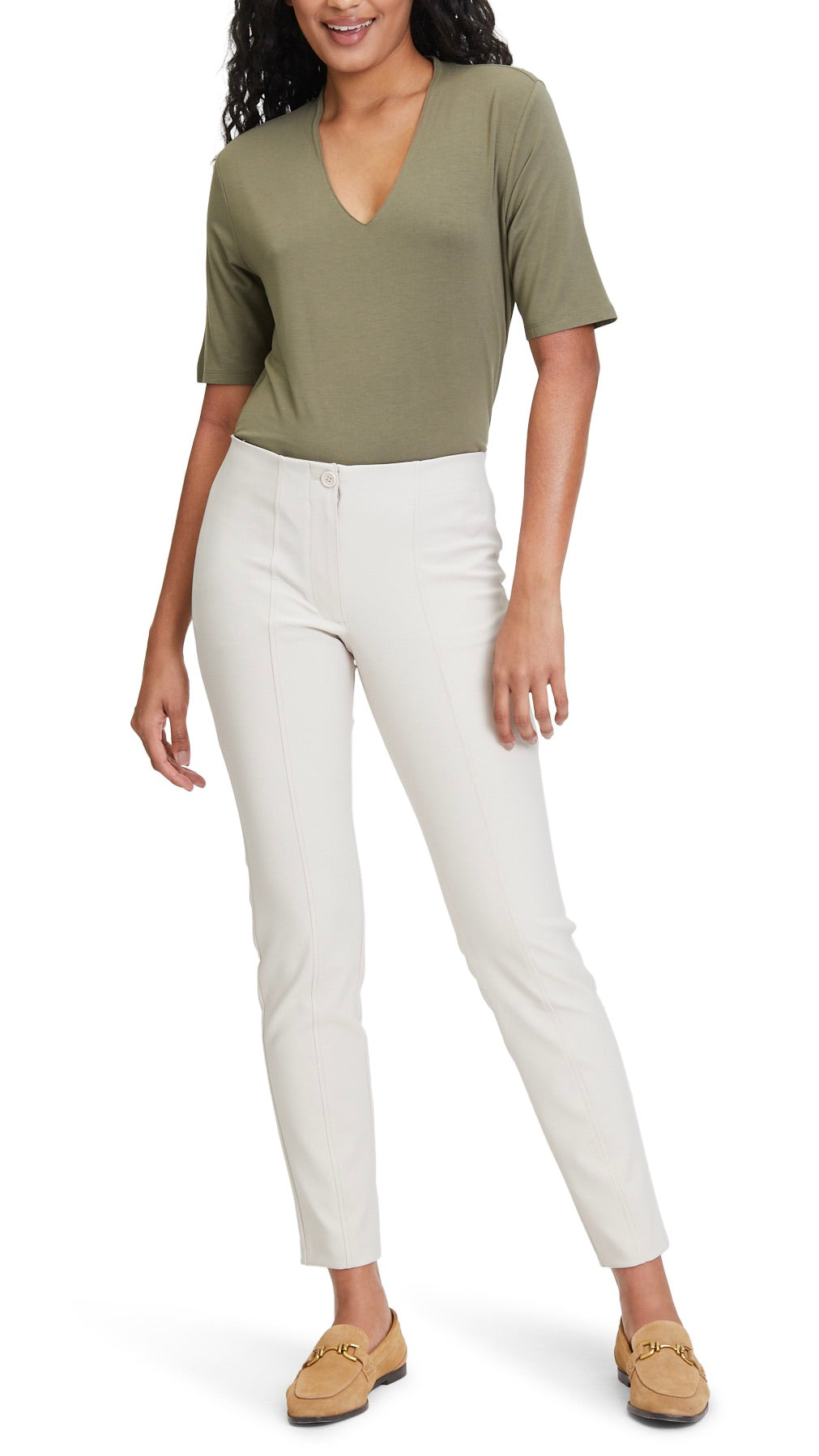 PANTALON JERSEY BETTY BARCLAY 6812 2150 GREIGE