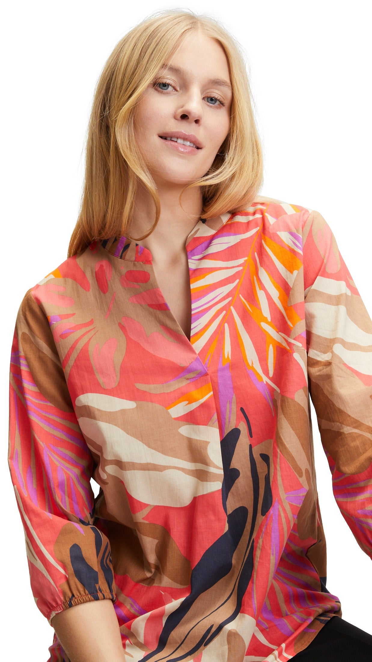 BLOUSE IMPRIMEE TROPICAL BETTY BARCLAY 8680 2462