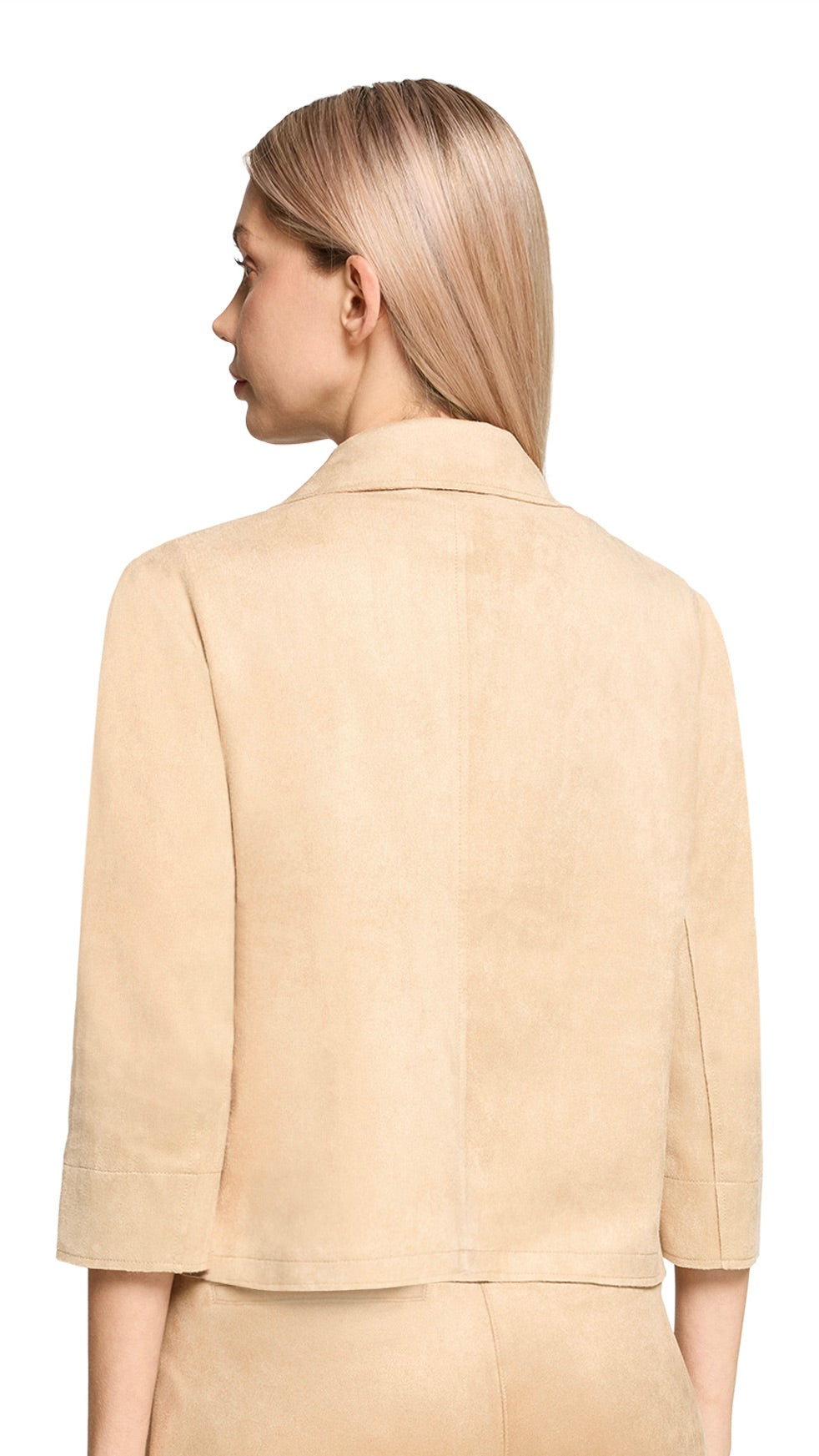 GILET BOLERO EN SUEDINE BEIGE BETTY BARCLAY 4702/1673