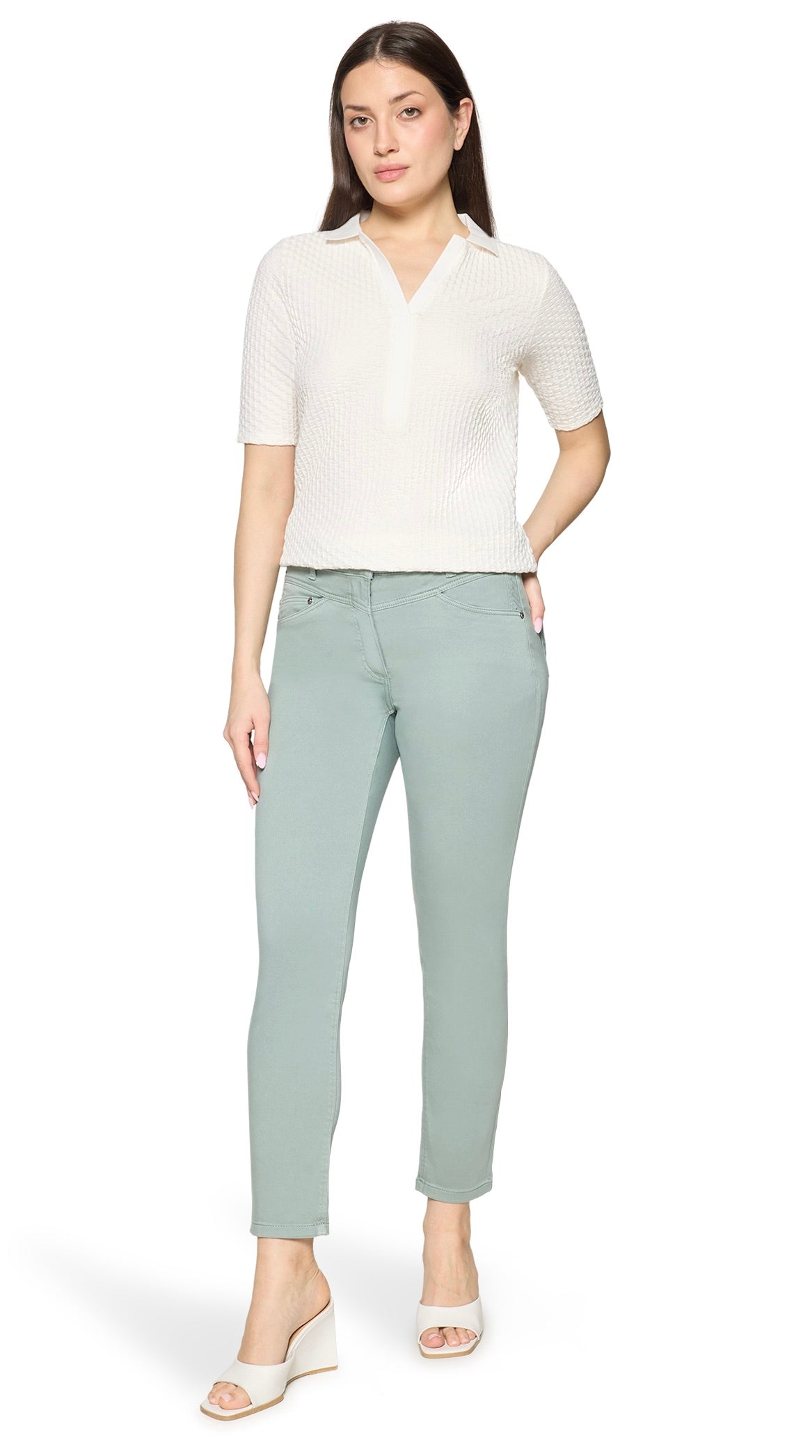 JEANS SLIM 7/8 FEMME BETTY BARCLAY 6818/2518#COLOR_9194/CHINOIS