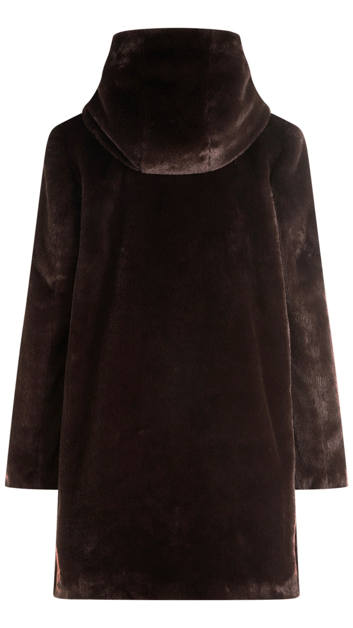 VESTE MILONGUE EN FAUSSE FOURRURE POUR FEMME MARRON CHOCO BETTY BARCLAY 7191/1540