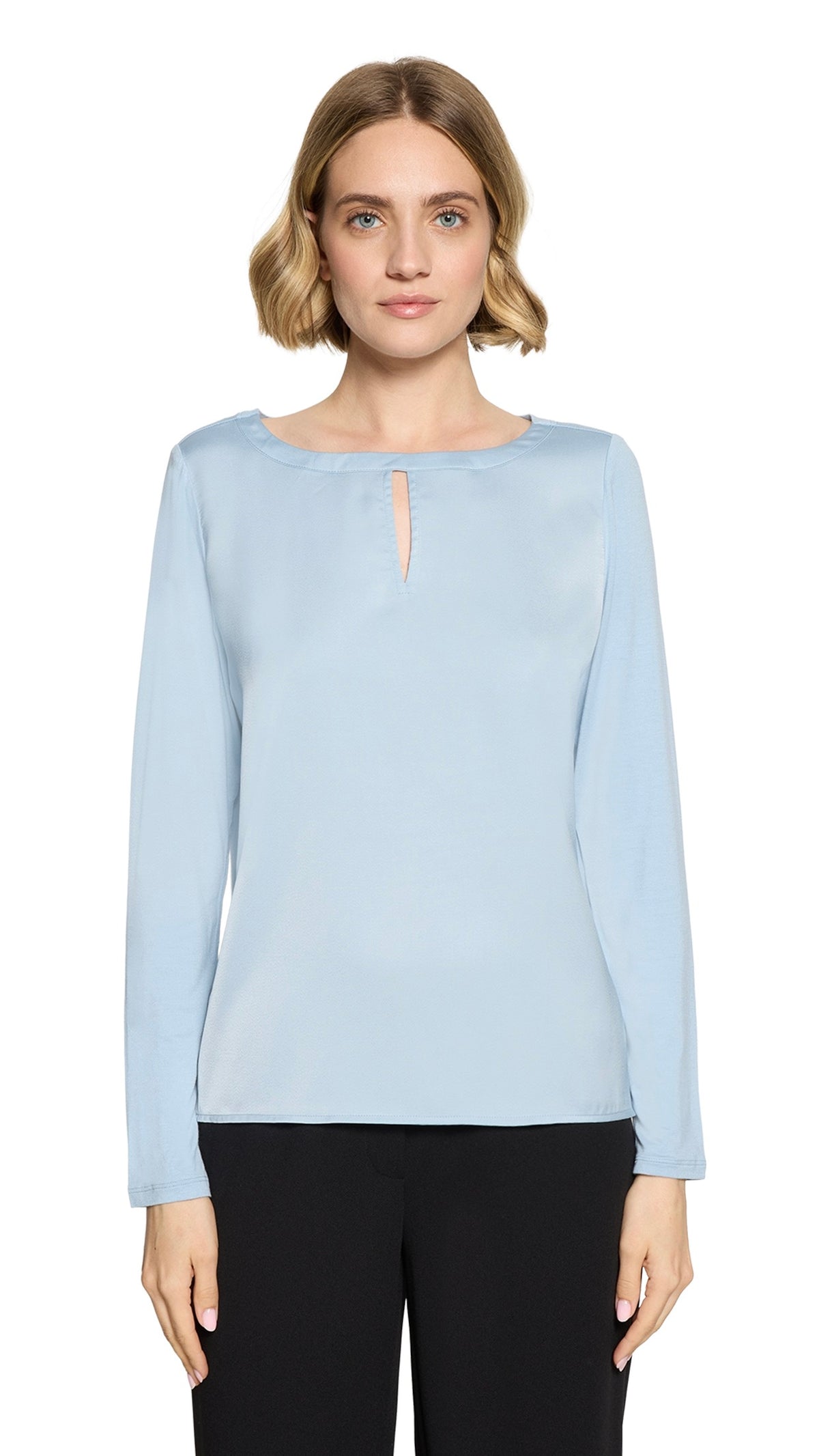 TEE-SHIRT BIMATIERE BLEU CIEL POUR FEMME BETTY BARCLAY 2000/1798